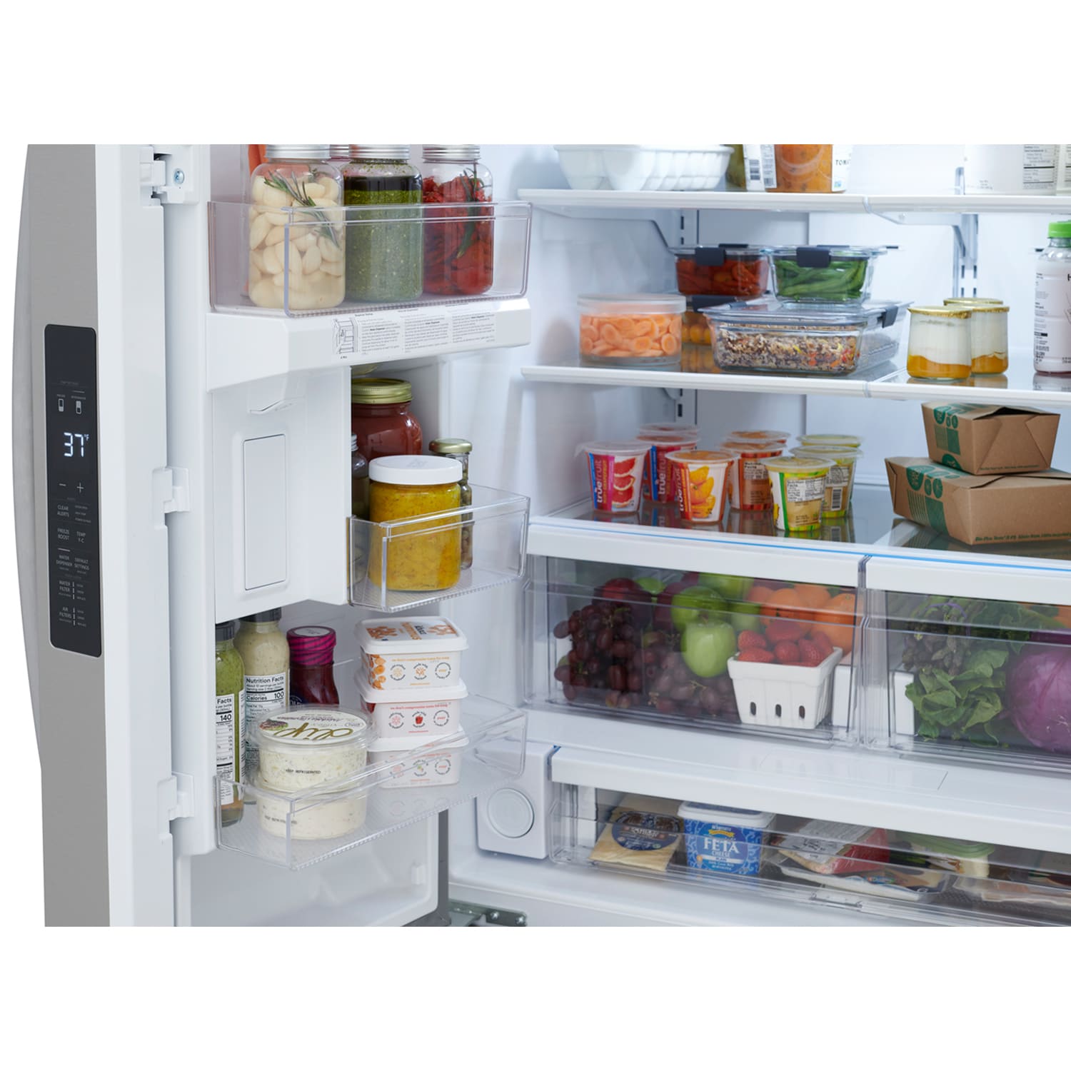 Frigidaire 36 in. 28.8 cu. ft. French Door Refrigerator with Internal Water Dispenser - Stainless Steel, , hires