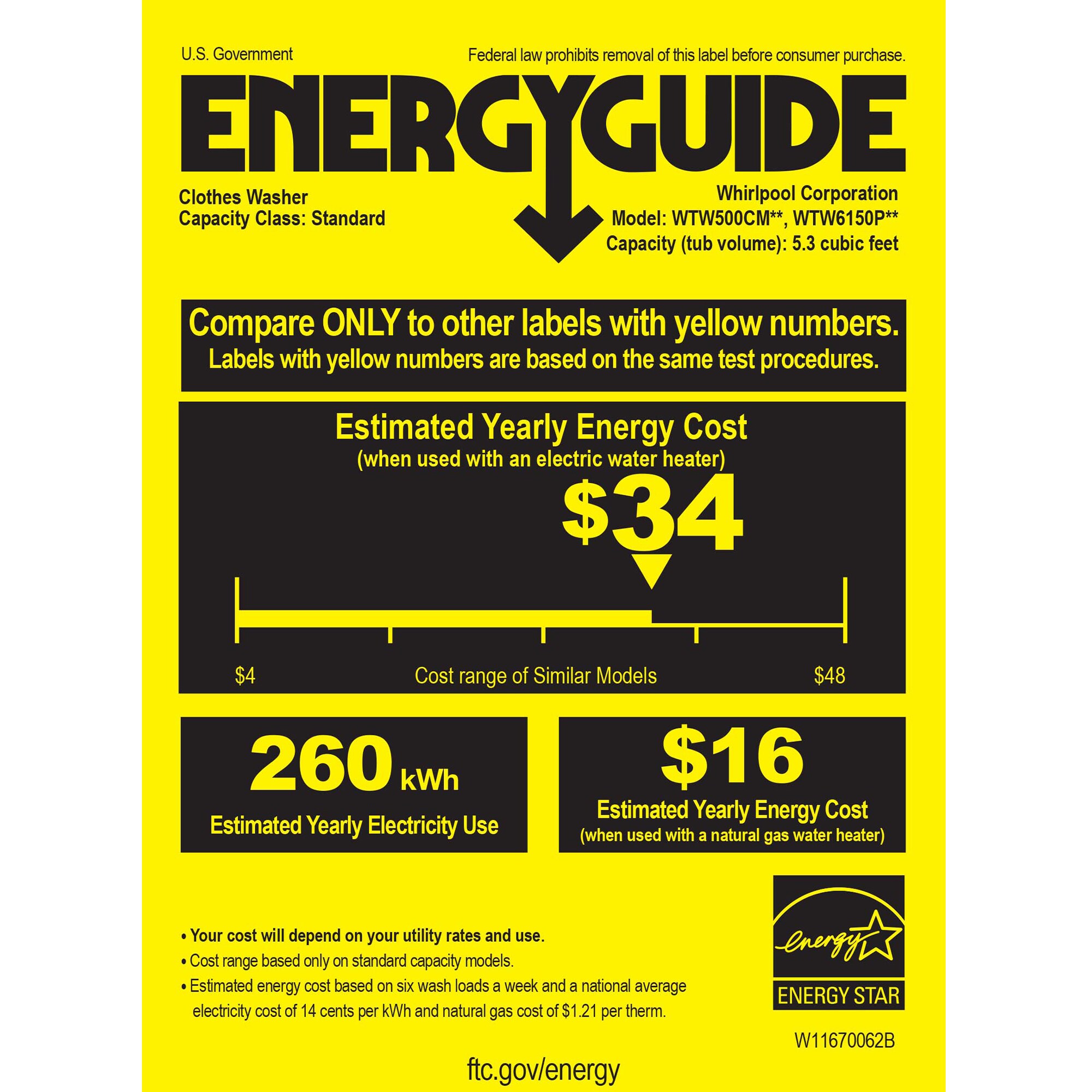 Whirlpool 27 in. 5.3 cu. ft. Top Load Washer - White, White, hires