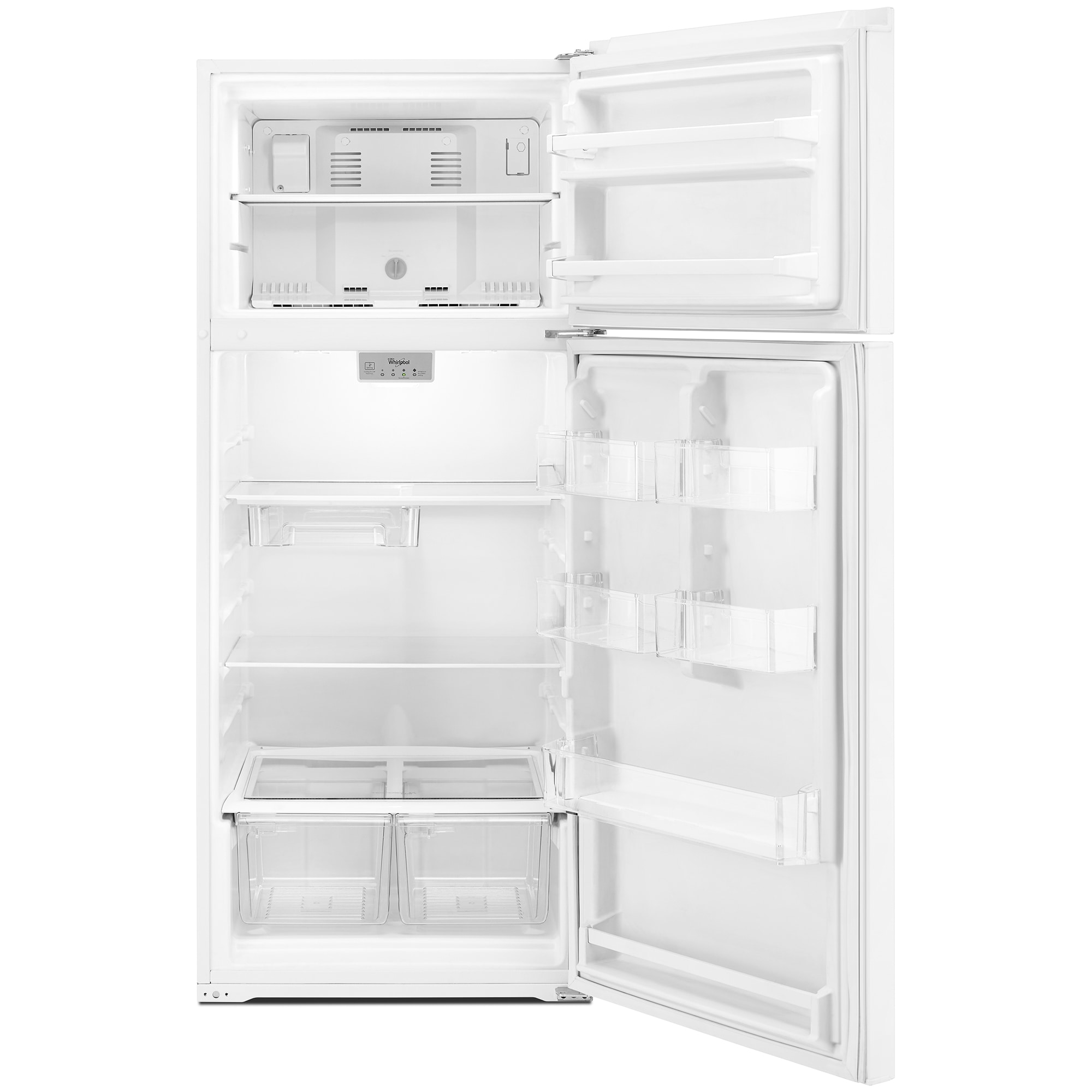 Whirlpool 28 in. 18 cu. ft. Top Freezer Refrigerator - White, White, hires