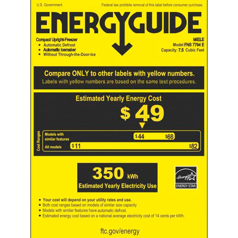 Miele PerfectCool Series 22 in. 7.5 cu. ft. Built-in Smart 8-Drawers Compact Upright Freezer with Ice-Maker - Custom Panel Ready, , hires