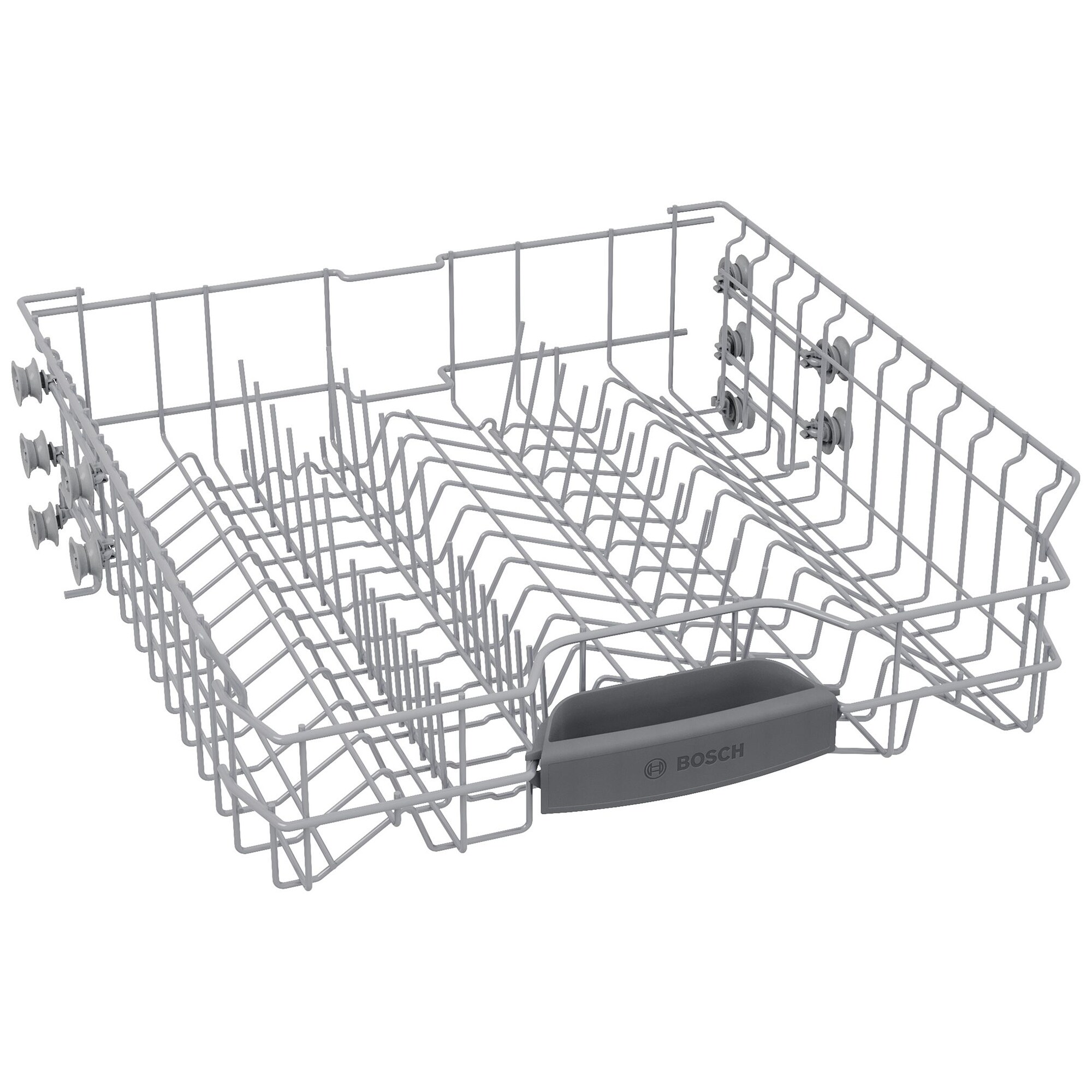 Bosch 300 Series 24 in. Front Control Smart Dishwasher with 48 dBA Sound Level, 3rd Rack, PureDry & Pocket Handle - Stainless Steel, Stainless Steel, hires