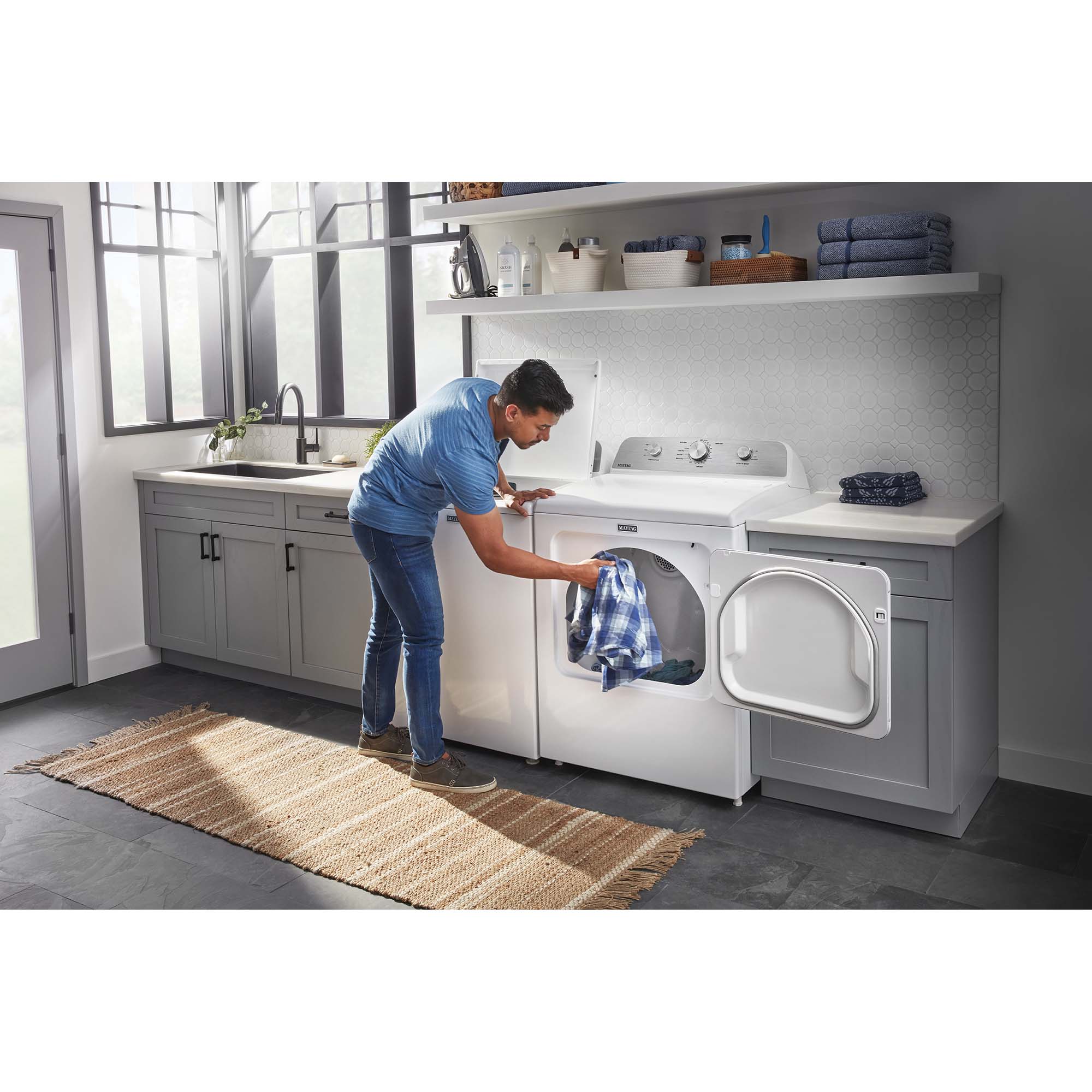 Maytag 29 in. 7.0 cu. ft. Electric Dryer with 7 Dryer Programs, 3 Dry