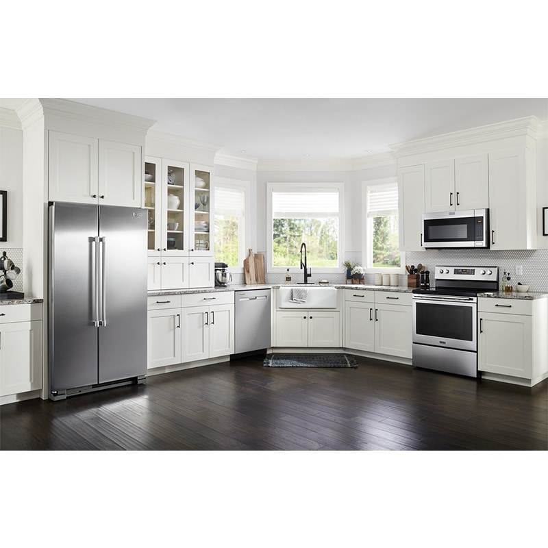 Maytag 36 in. 24.9 cu. ft. Side by Side Refrigerator - Fingerprint Resistant Stainless Steel, , hires
