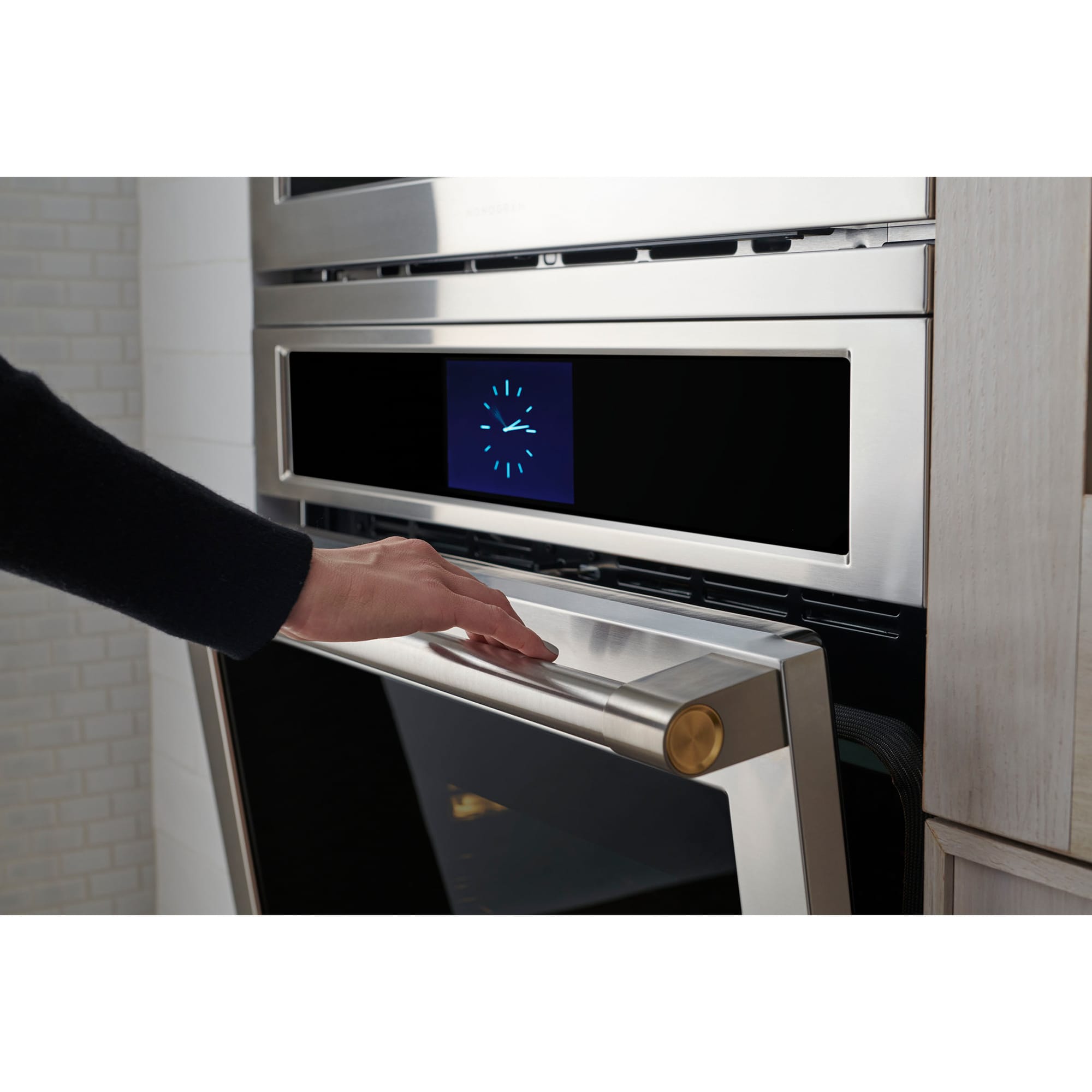 Monogram Statement Series 30 in. 5 cu. ft. Smart Speed Electric Single Wall Oven with True European Convection - Stainless Steel, , hires