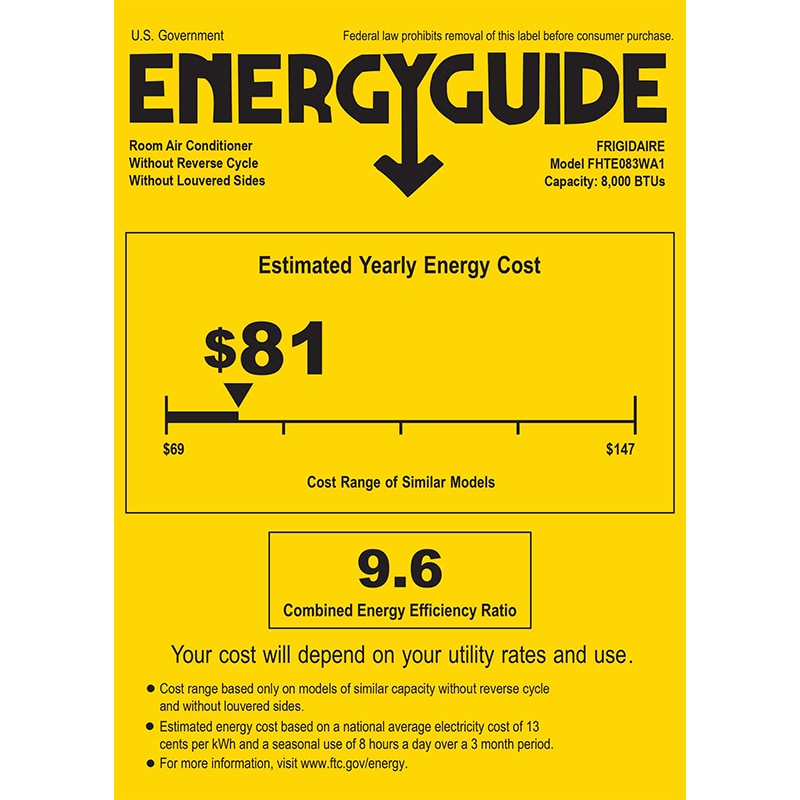 Frigidaire 8,000 BTU 115V Heat/Cool Through-the-Wall Air Conditioner with 3 Fan Speeds, Sleep Mode & Remote Control - White, , hires