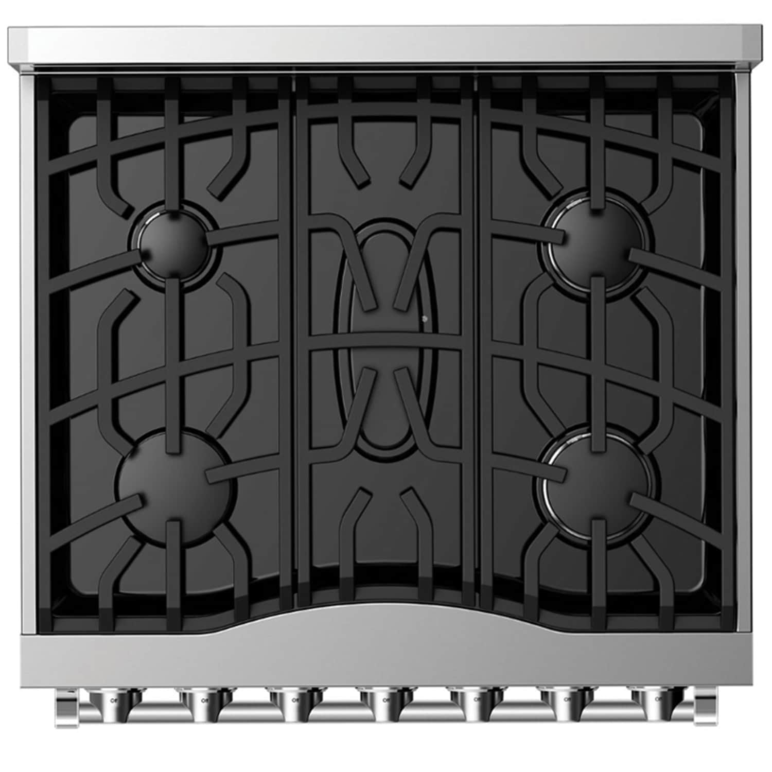 Viking 3 Series 30 in. 4.7 cu. ft. True European Convection Dual Fuel Range with 5 Sealed Burners - Stainless Steel, , hires