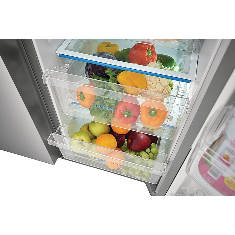 Frigidaire 36 in. 22.3 cu. ft. Counter Depth Side by Side Refrigerator with Ice & Water Dispenser - Stainless Steel, , hires