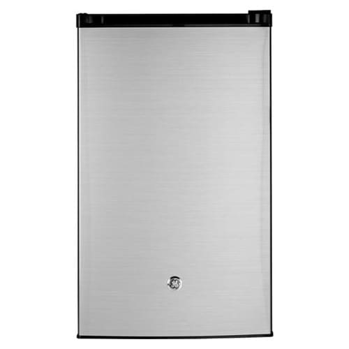 GE 20 in. 4.4 cu. ft. Mini Fridge with Freezer Compartment - Clean Steel, Clean Steel, hires