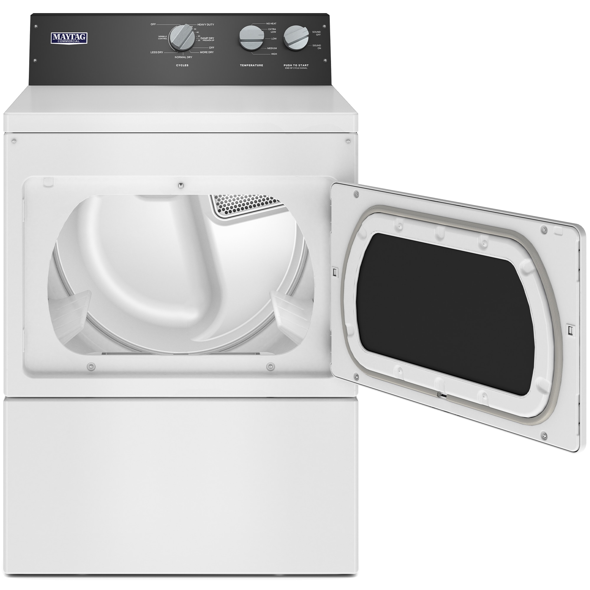 Maytag 27 in. 7.4 cu. ft. Commercial-Grade Residential Gas Dryer with Intelli Dry Sensor - White, , hires