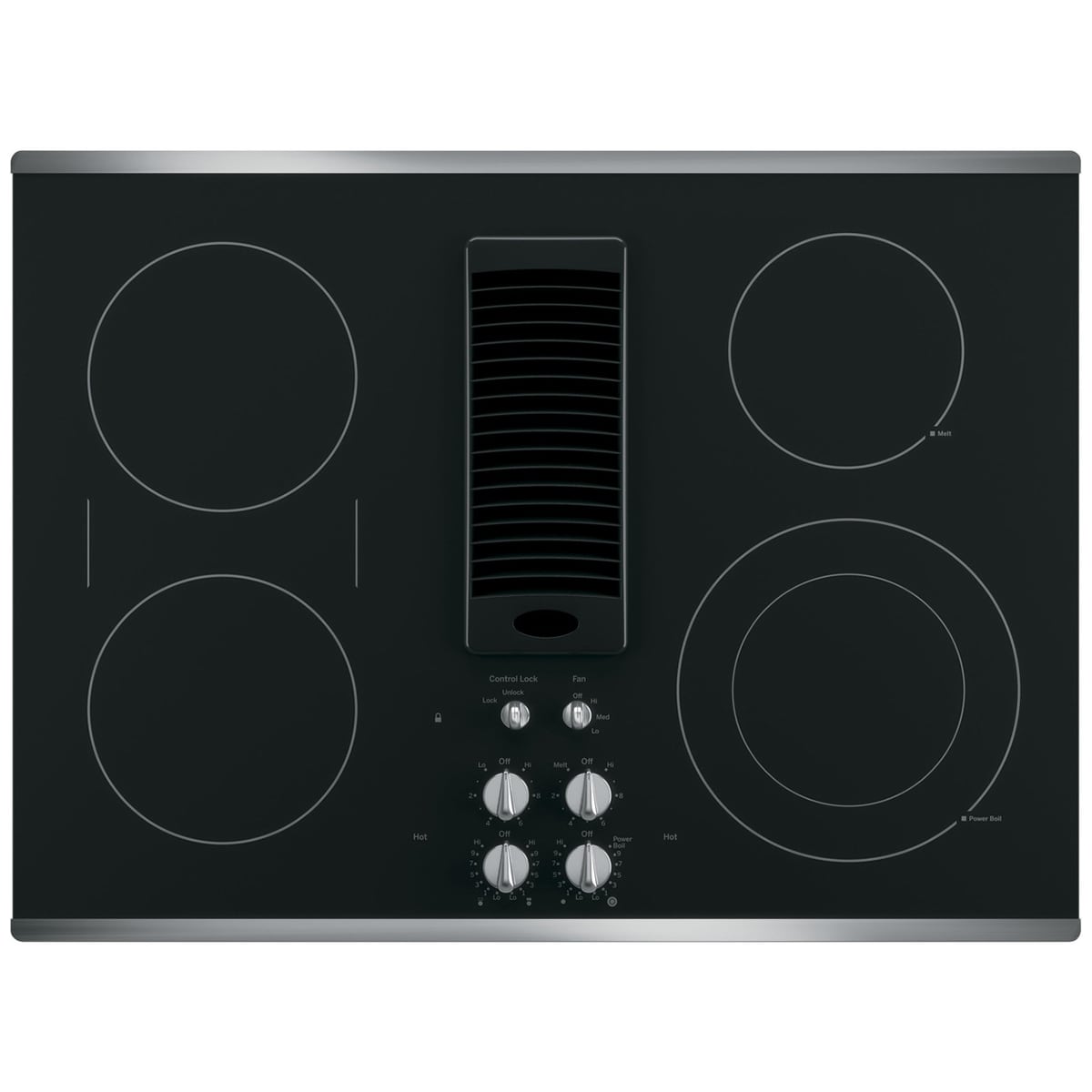 GE Profile 30 in. Electric Cooktop with 4 Radiant Burners Stainless