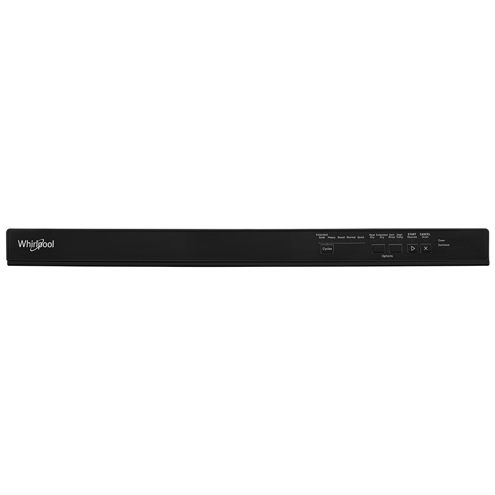 Whirlpool 24 in. Top Control Dishwasher with 55 dBa Sound Level & Pocket - Black, Black, hires