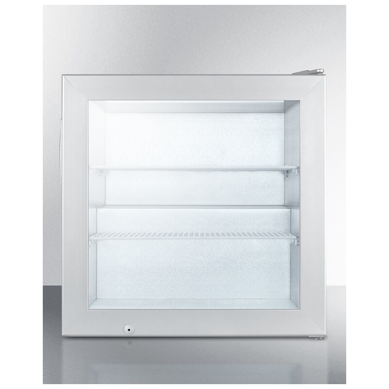 Summit 24 in. 2.0 cu. ft. Compact Upright Freezer with Adjustable Shelves - Stainless Steel, , hires