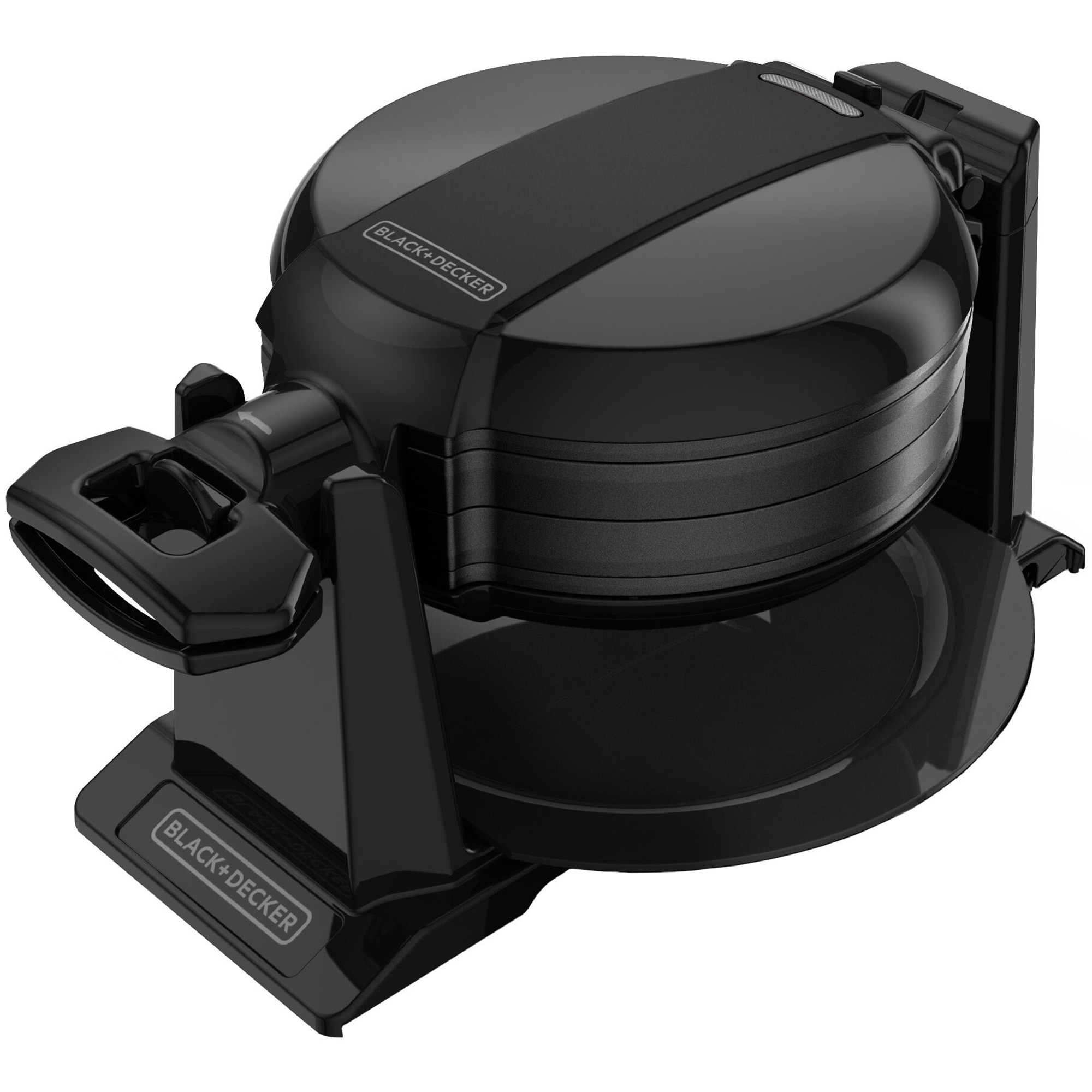 Black & Decker Double Flip Waffle Maker - Black, , hires