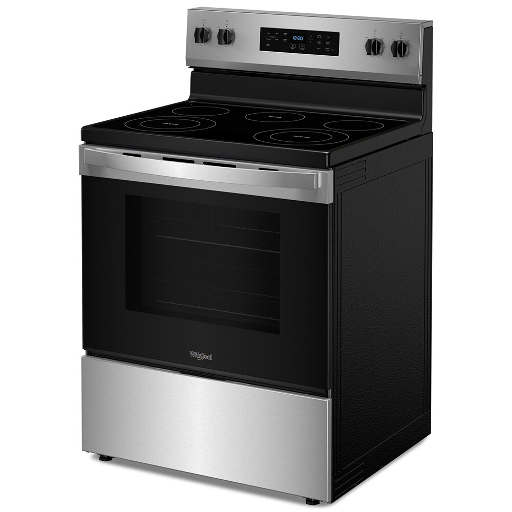 Whirlpool 30 in. 5.3 cu. ft. Electric Range with Radiant Burners - Stainless Steel, Stainless Steel, hires