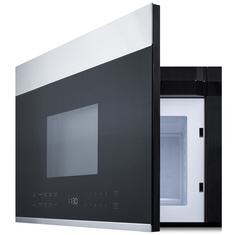 Summit 24 in. 1.3 cu. ft. 1000W Over-the-Range Microwave with 300 CFM & Sensor Cooking - Stainless Steel, , hires