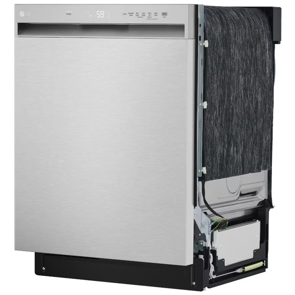 LG 24 in. Front Control Dishwasher with 50 dBa Sound Level, Dynamic Dry & Pocket - Stainless Steel, , hires