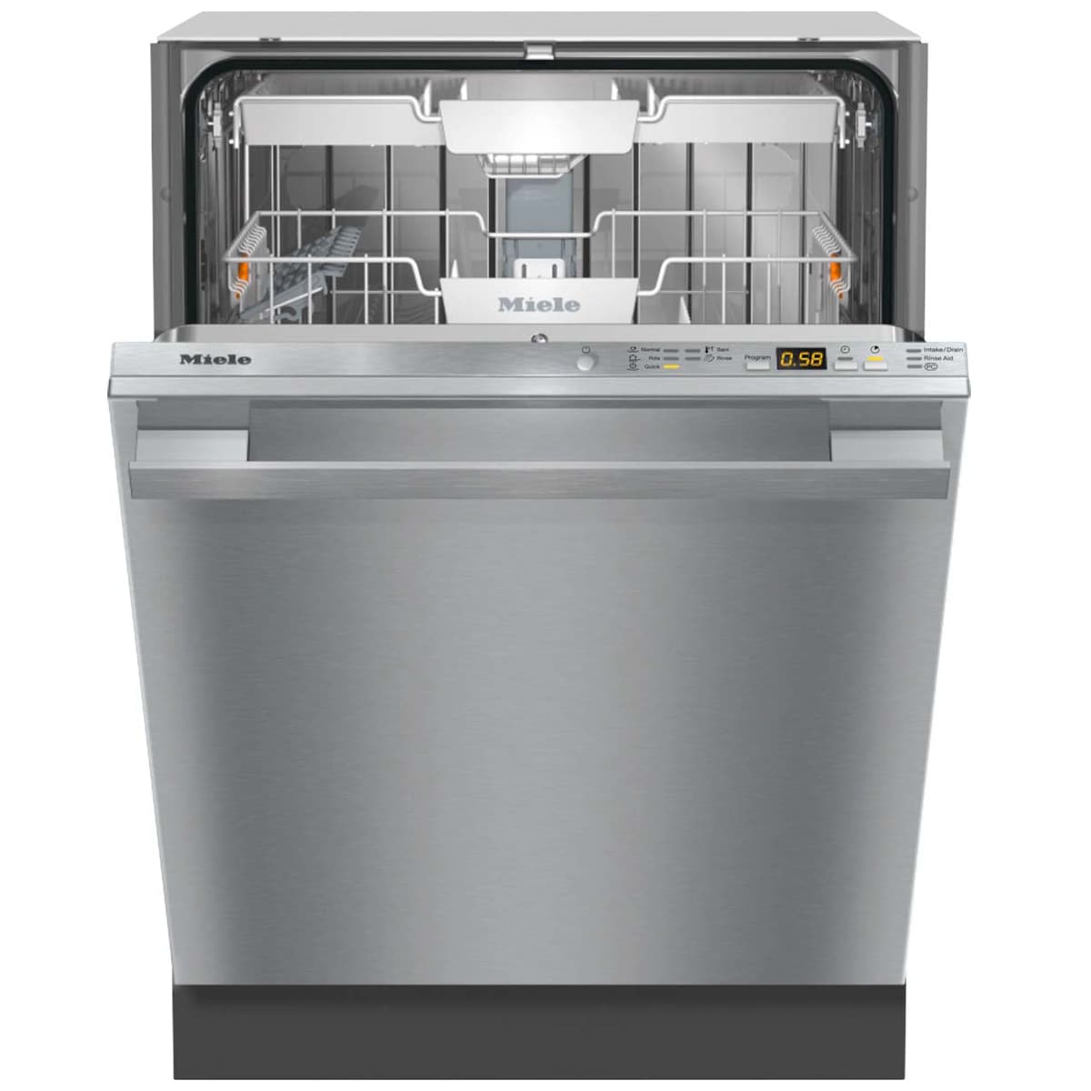 Miele 24 in. BuiltIn Dishwasher with Top Control, 44 dBA Sound Level