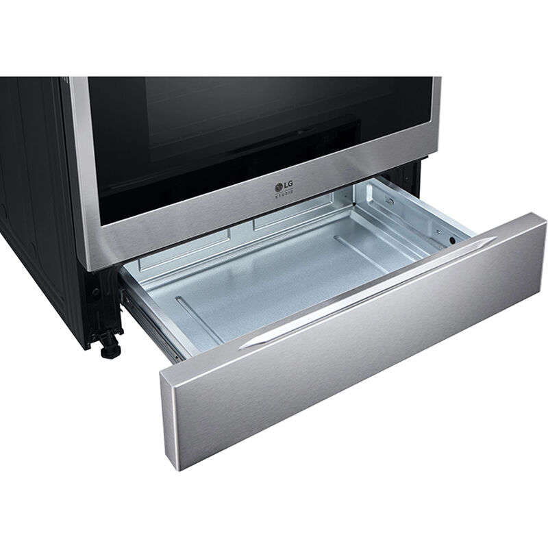 LG InstaView 30 in. 6.3 cu. ft. Smart Air Fry True European Convection Slide-In Electric Range with Radiant Burners - Stainless Steel, , hires