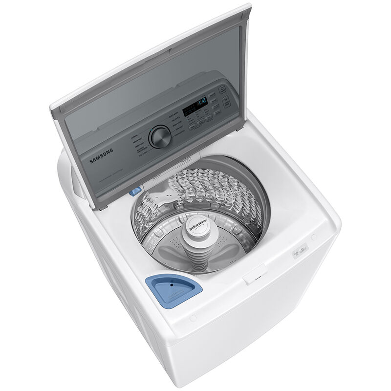 Samsung 27 in. 4.6 cu. ft. Smart Top Load Washer with ActiveWave Agitator & Active WaterJet - White, White, hires