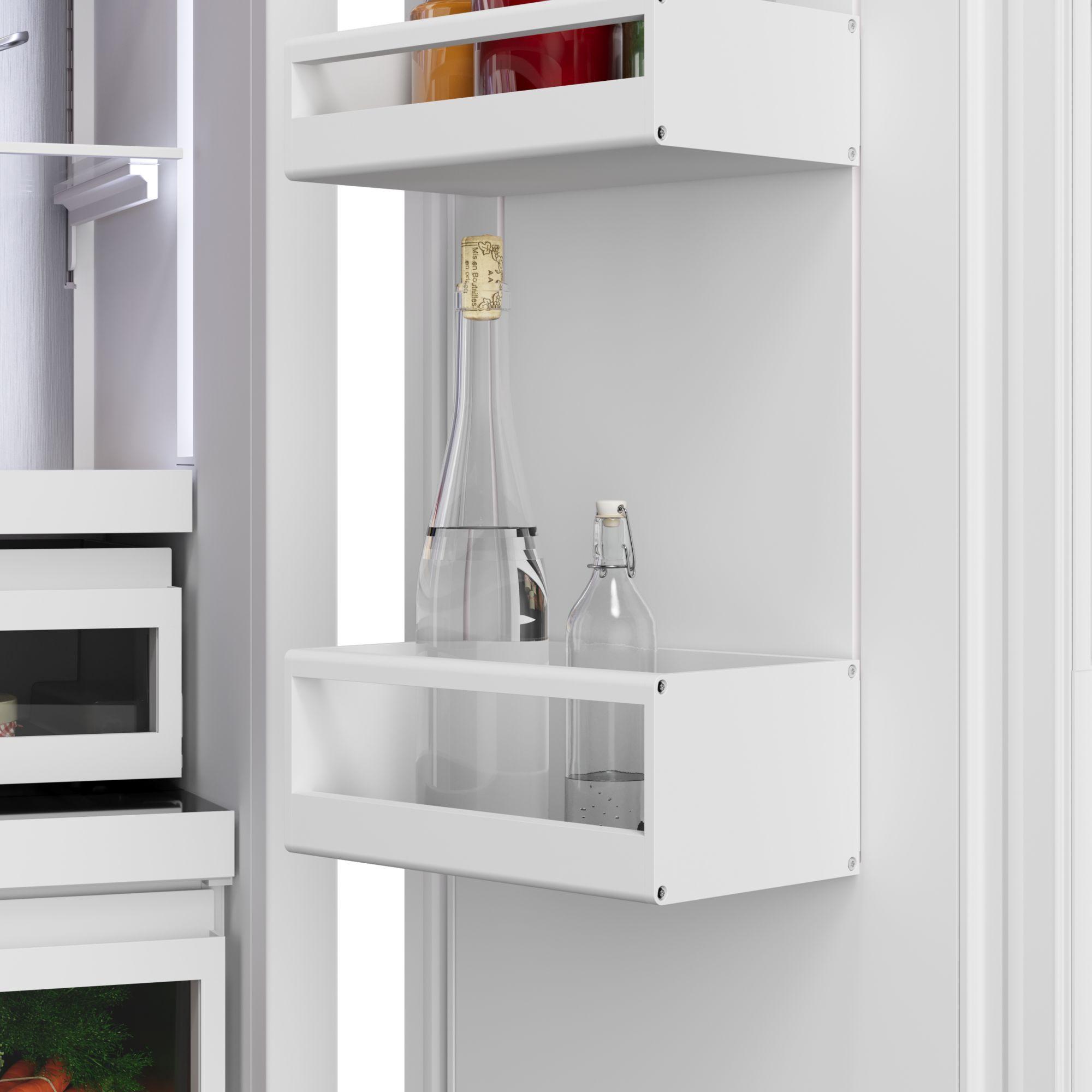 Bosch Benchmark Series 36 in. 20.1 cu. ft. Built-In Smart Counter Depth French Door Refrigerator with Internal Water Dispenser - Custom Panel Ready, , hires