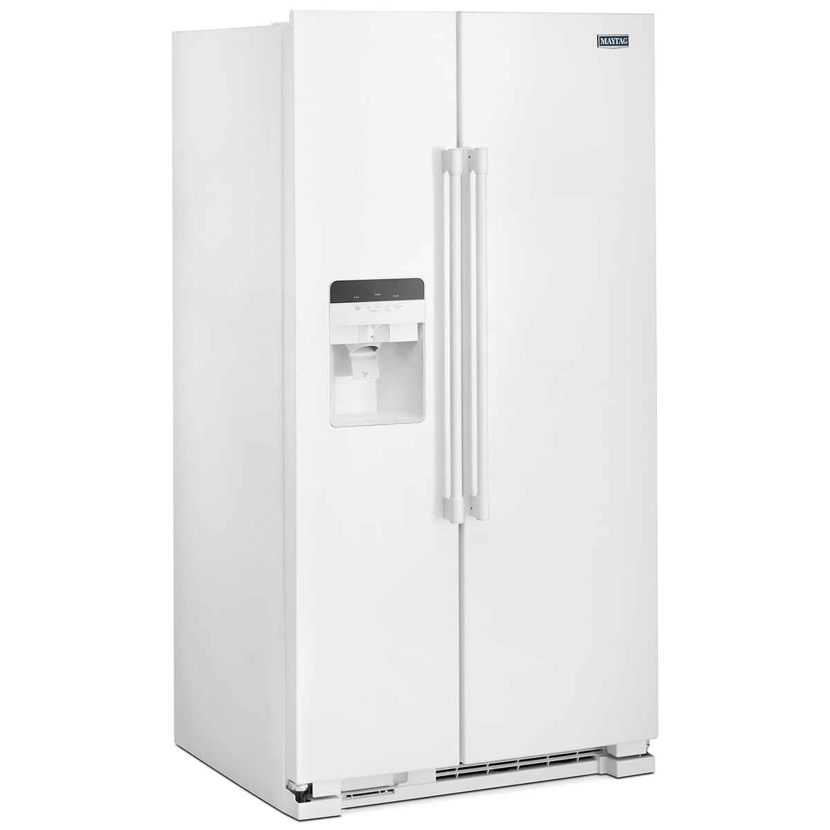 Maytag 36 in. 24.5 cu. ft. Side by Side Refrigerator with Ice & Water Dispenser - White, White, hires