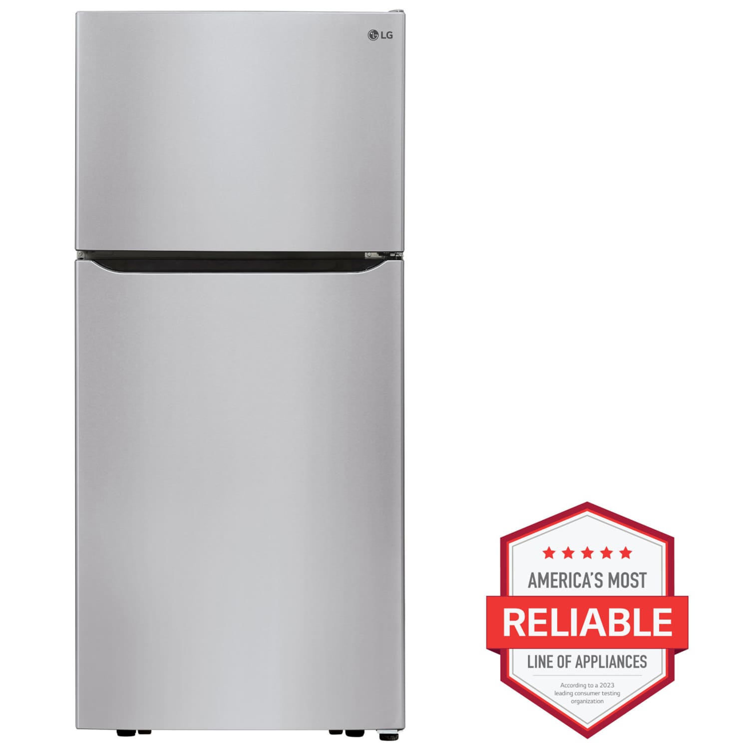 LG 30 in. 20.2 cu. ft. Top Freezer Refrigerator Stainless Steel P.C