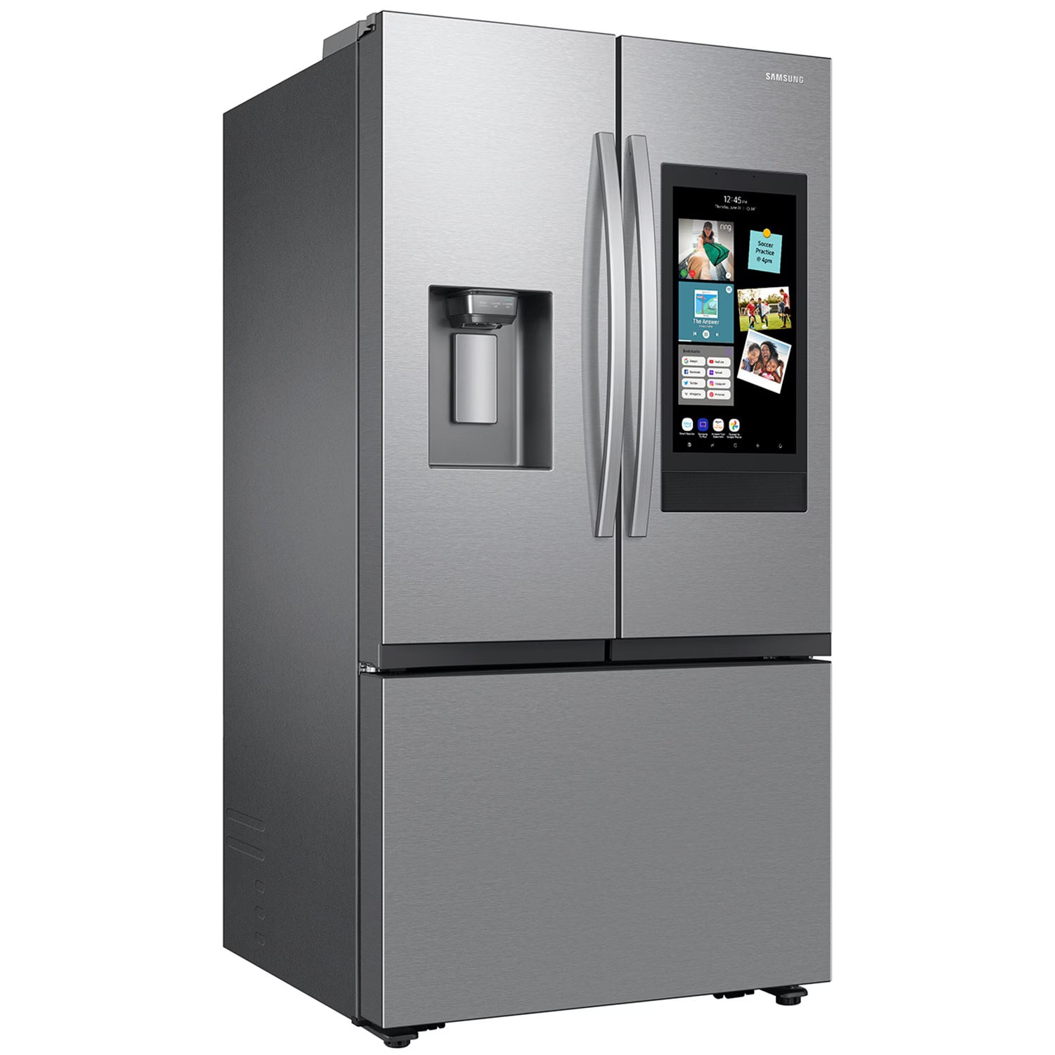 Samsung 36 in. 30 cu. ft. Smart French Door Refrigerator with Ice & Water Dispenser - Fingerprint Resistant Stainless, , hires
