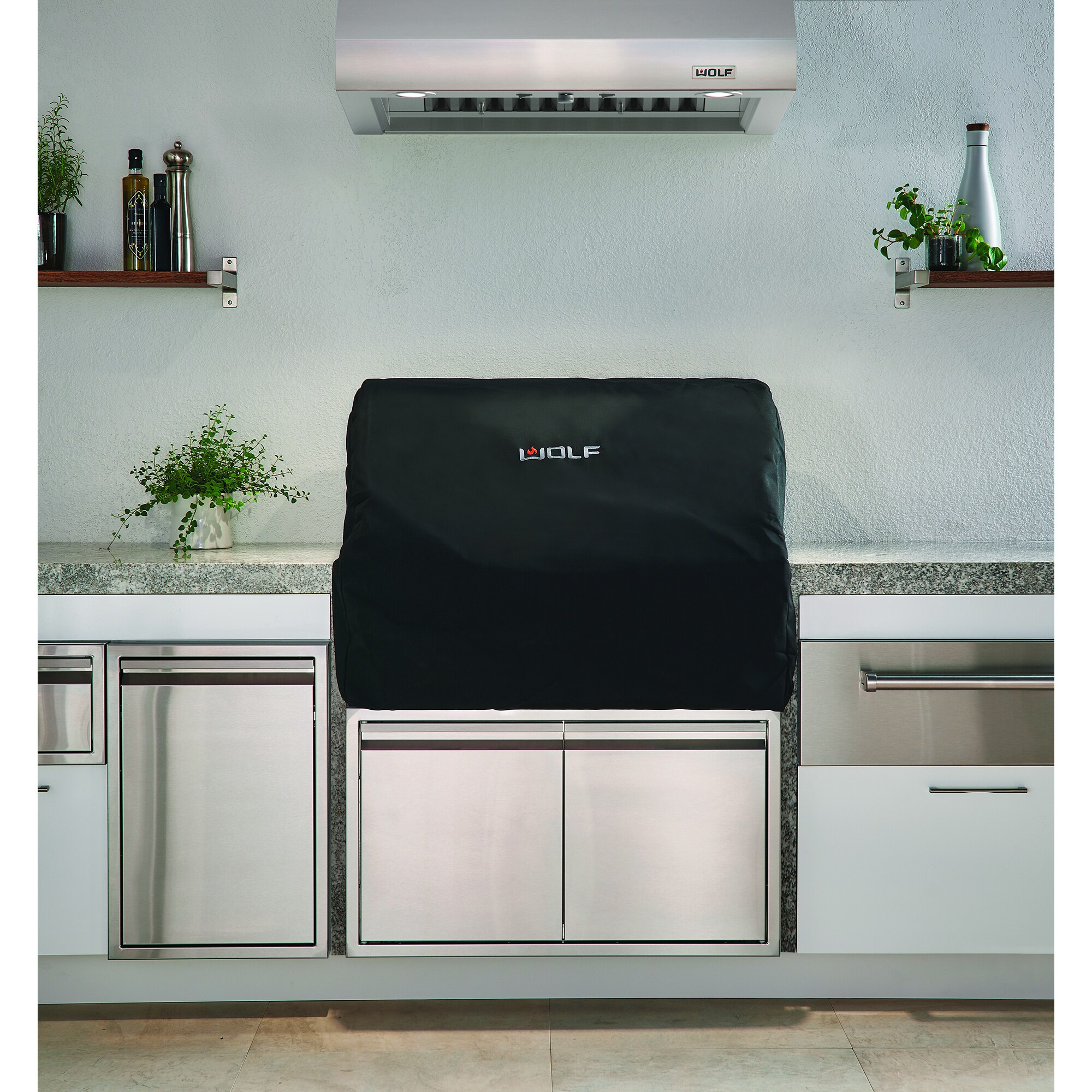 Wolf 36 in. Convertible Canopy Pro Style Style Range Hood with 2 LED Lights - Stainless Steel, , hires