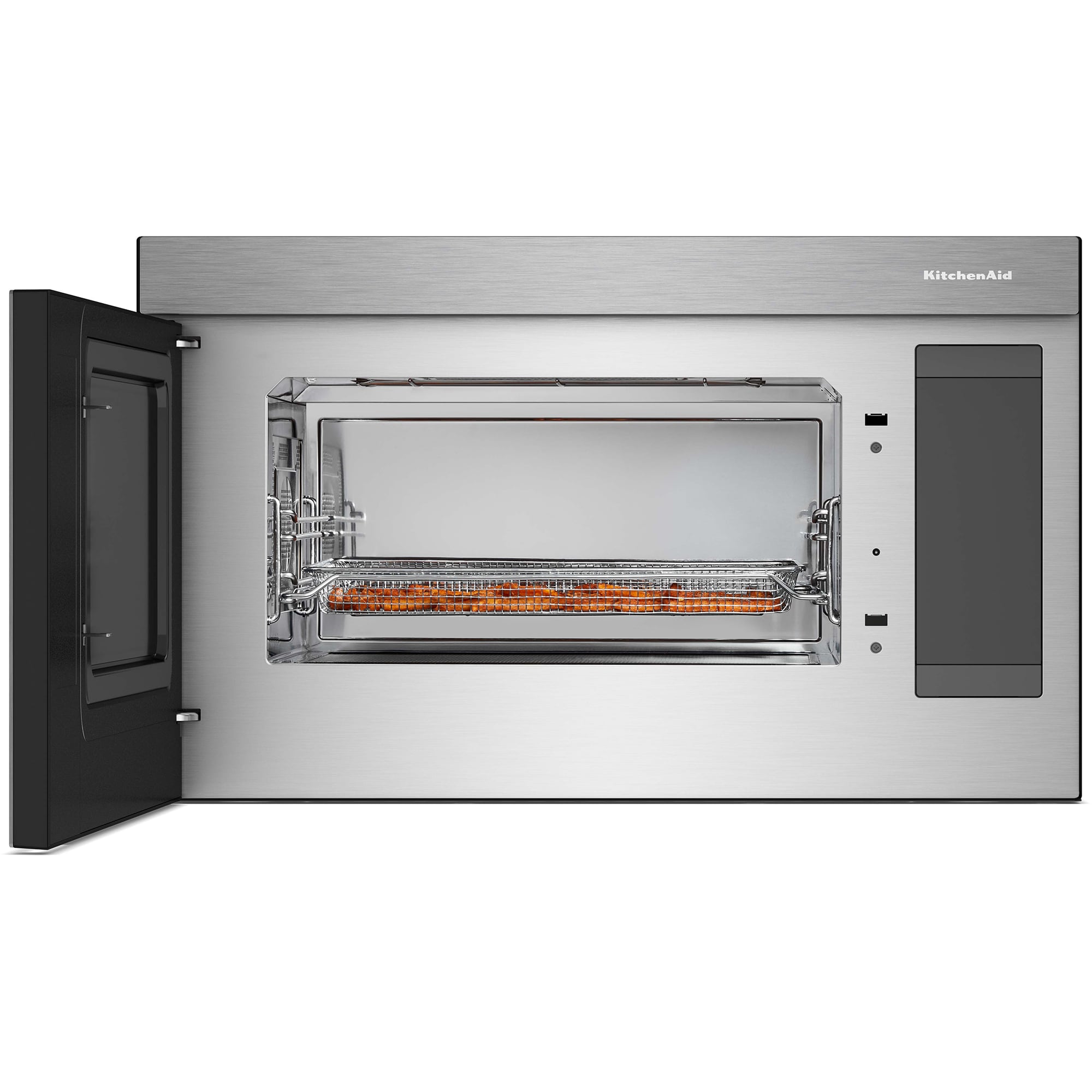 KitchenAid 30 in. 1.1 cu. ft. 950W Smart Over-the-Range Microwave with 400 CFM, Convection & Sensor Cooking - Stainless Steel, Stainless Steel, hires