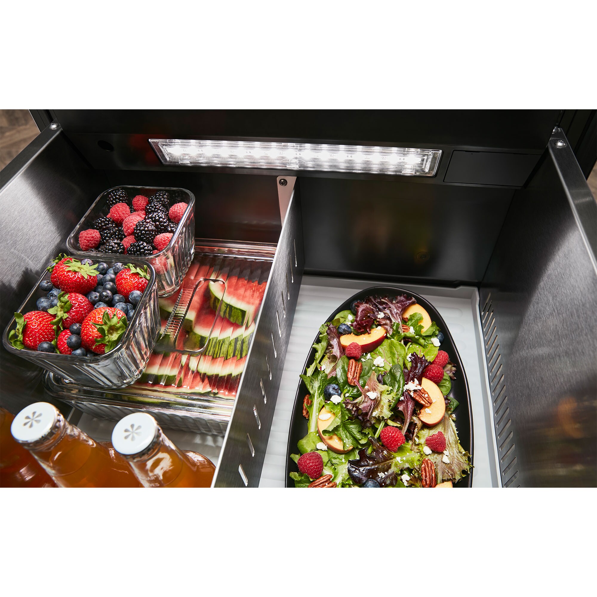 KitchenAid 24 in. 4.4 cu. ft. Double Refrigerator Drawers - Stainless Steel, , hires