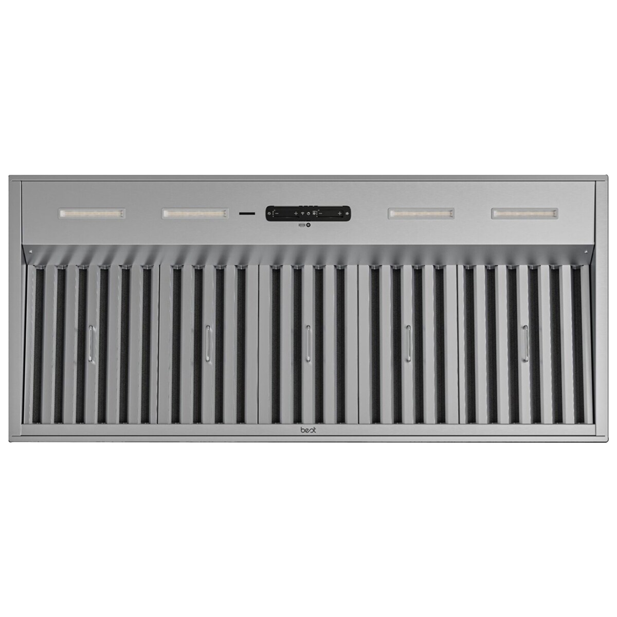 Best HBN5 Series 60 in. Smart Ducted Standard Style Range Hood with 1240 CFM, 8 Fan Speeds & 4 LED Lights - Stainless Steel, , hires