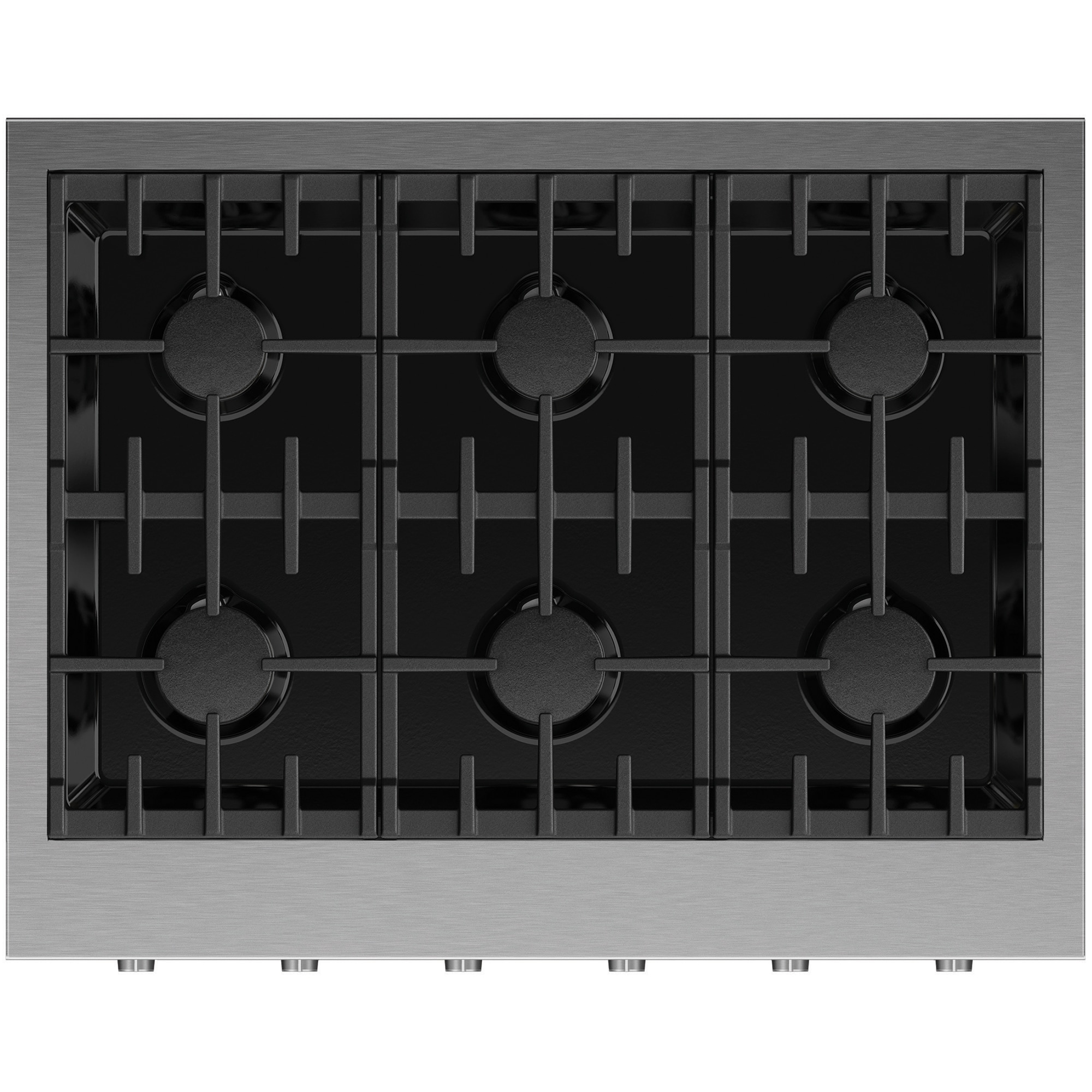 Fisher & Paykel Series 9 36 in. 6-Burner Natural Gas Rangetop with Simmer Burner & Power Burner - Stainless Steel, , hires