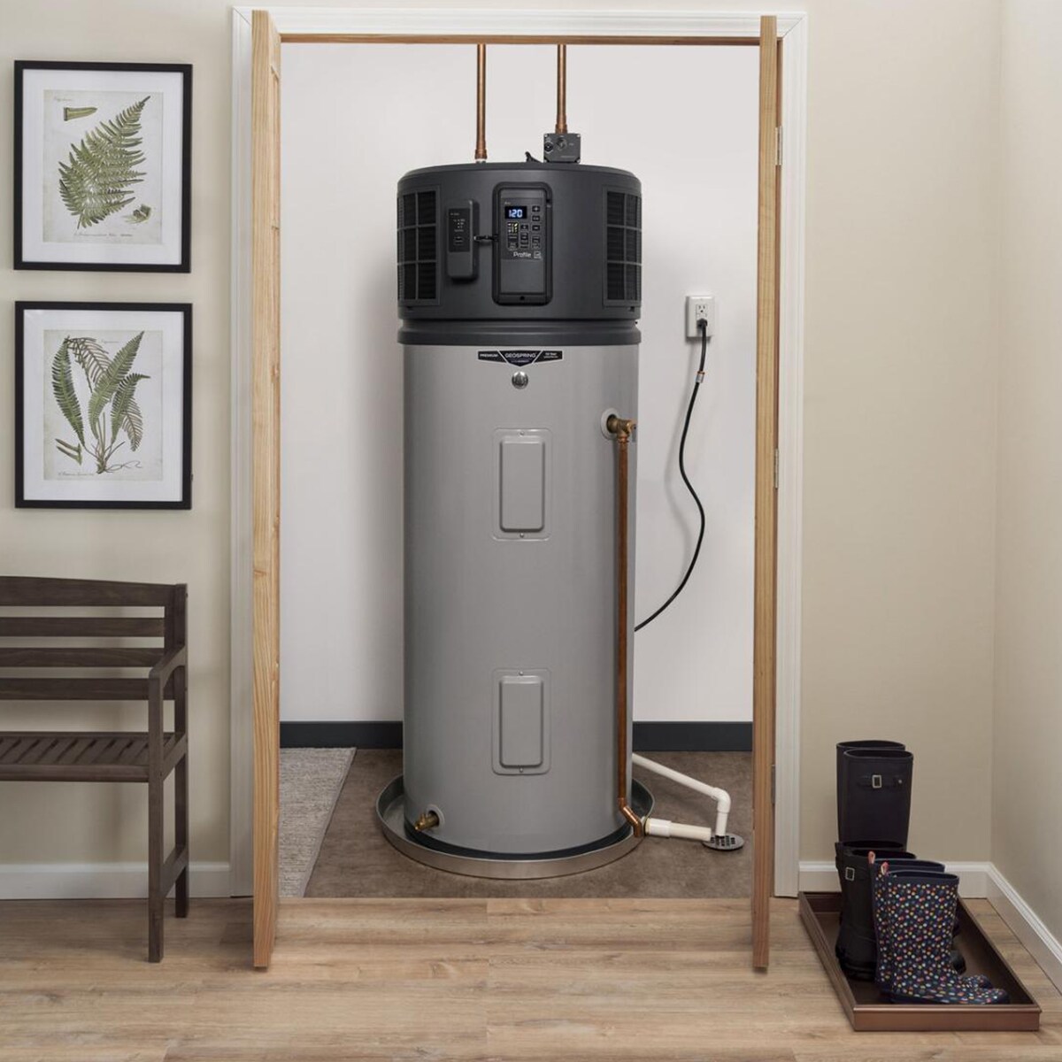 GE Profile Geospring Smart Electric 50 Gallon Tall Water Heater with 10-Year Parts Warranty, , hires