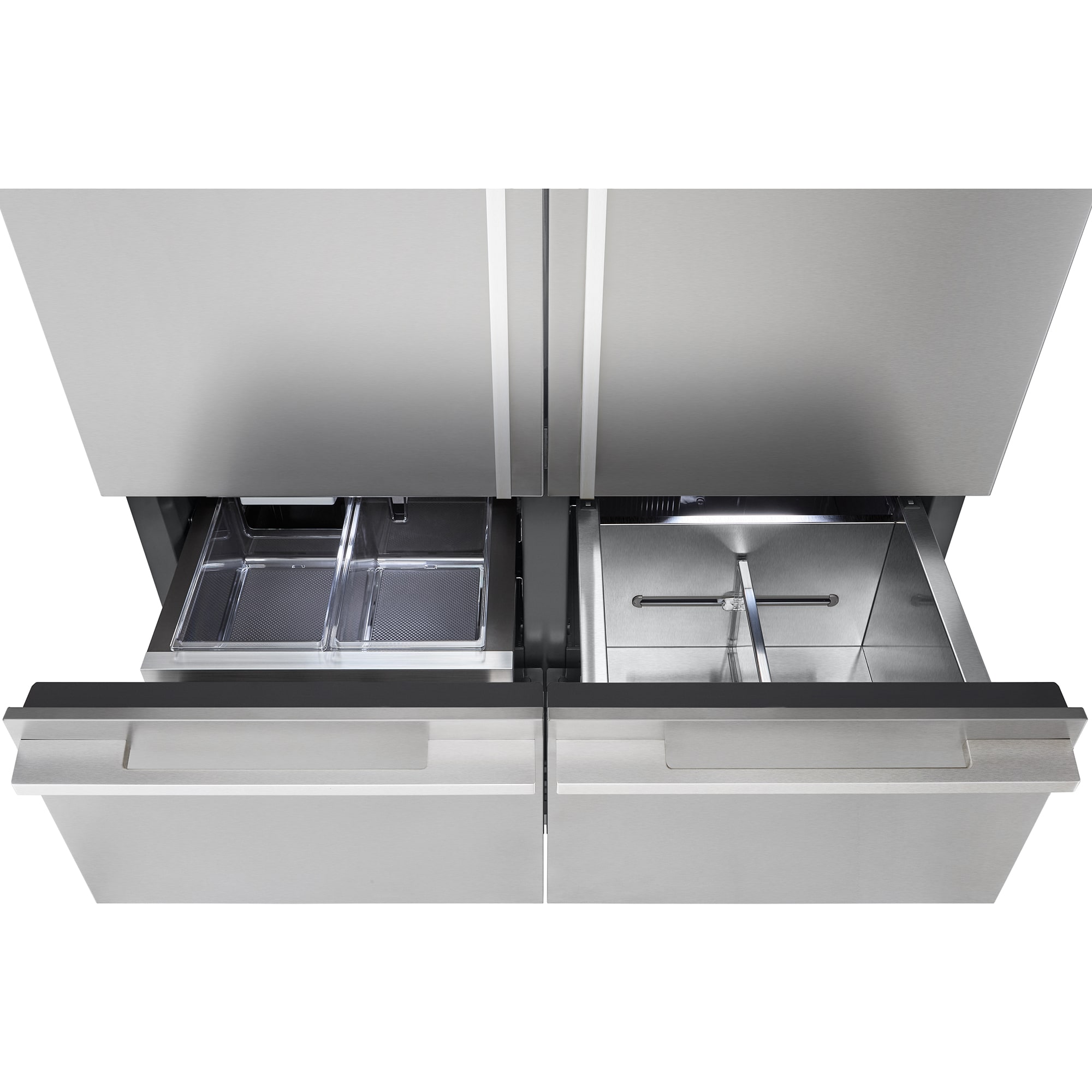 Signature Kitchen Suite 48 in. 26.0 cu. ft. Built-In Smart Counter Depth 6-Door French Door Refrigerator with Internal Water Dispenser - Stainless Steel, , hires