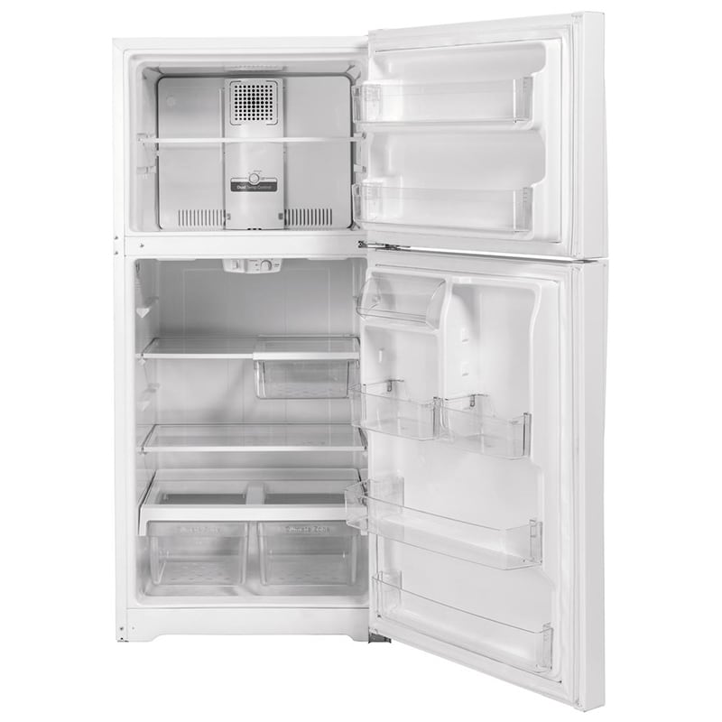 GE 33 in. 21.9 cu. ft. Garage Ready Top Freezer Refrigerator - White, White, hires