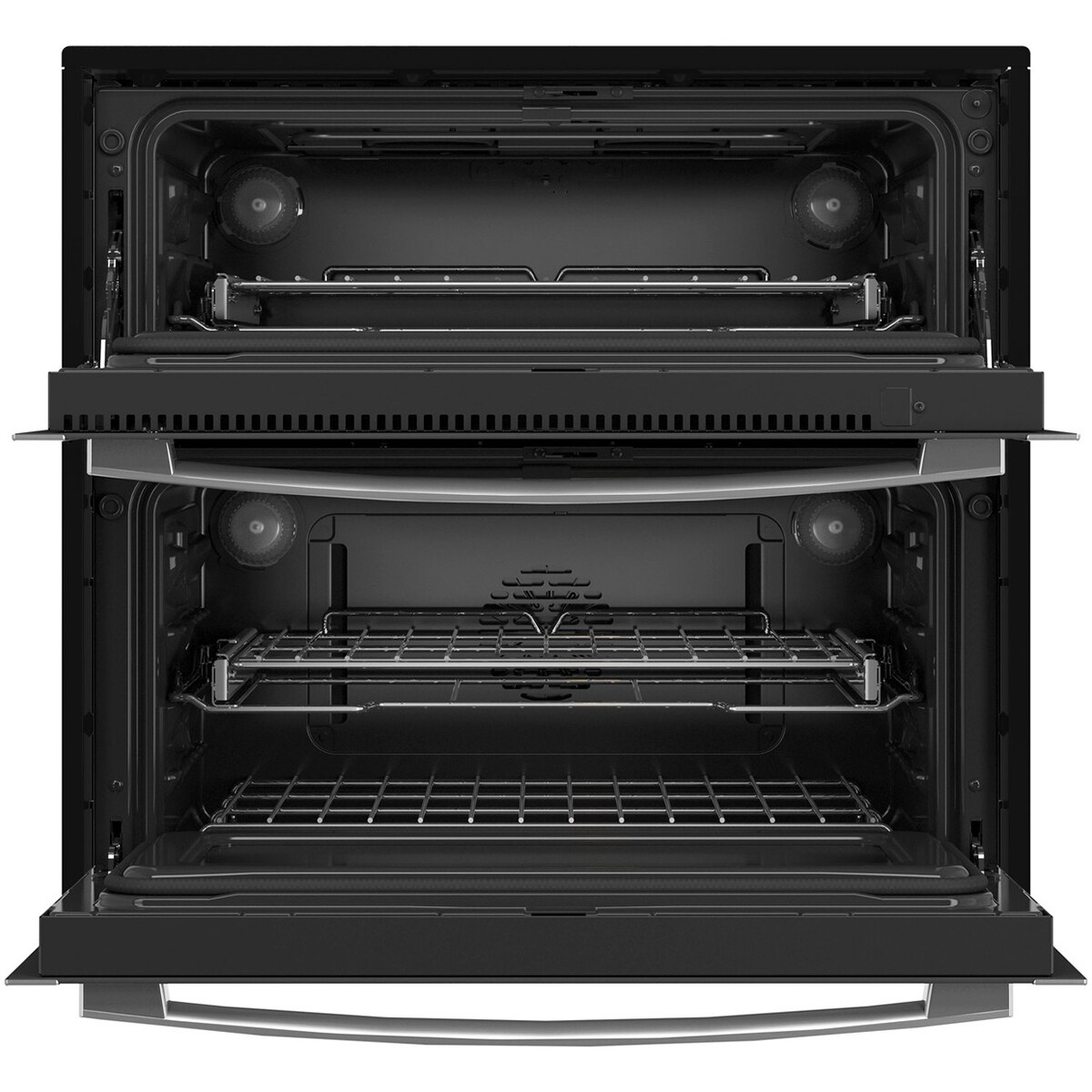GE Profile 30 in. 5 cu. ft. Smart Front Control Electric Double Wall Oven with True European Convection - Stainless Steel, , hires