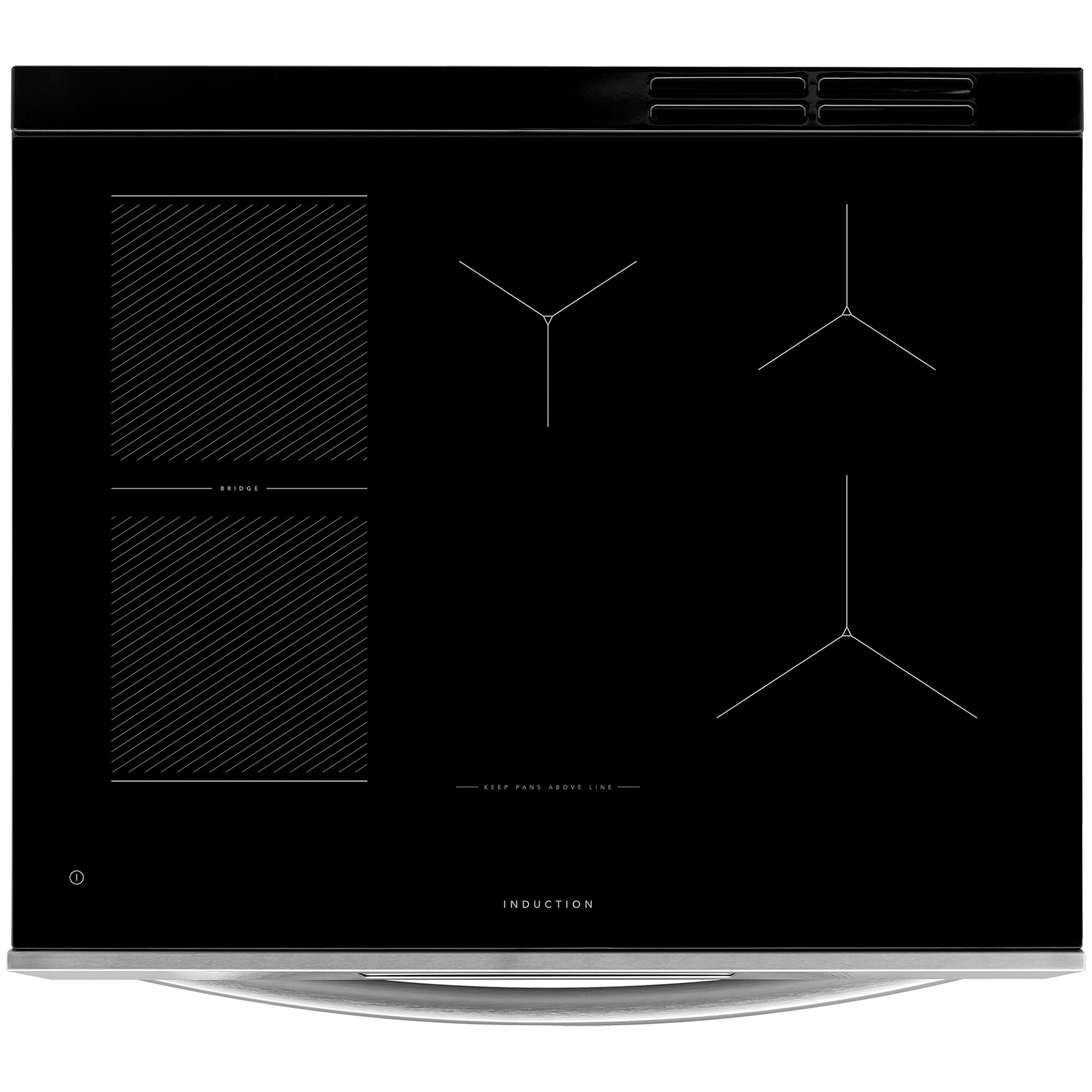 Frigidaire Gallery 30 in. 6.2 cu. ft. Air-Fry True European Convection Steam Oven Electric Range with Stone-Baked Pizza, 5 Induction Burners - Stainless Steel, , hires