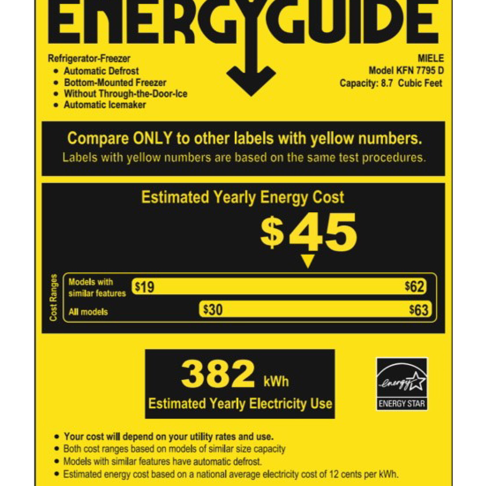 Miele 24 in. 8.7 cu. ft. Built-In Smart Counter Depth Bottom Freezer Refrigerator with Ice Maker - Stainless Steel, , hires