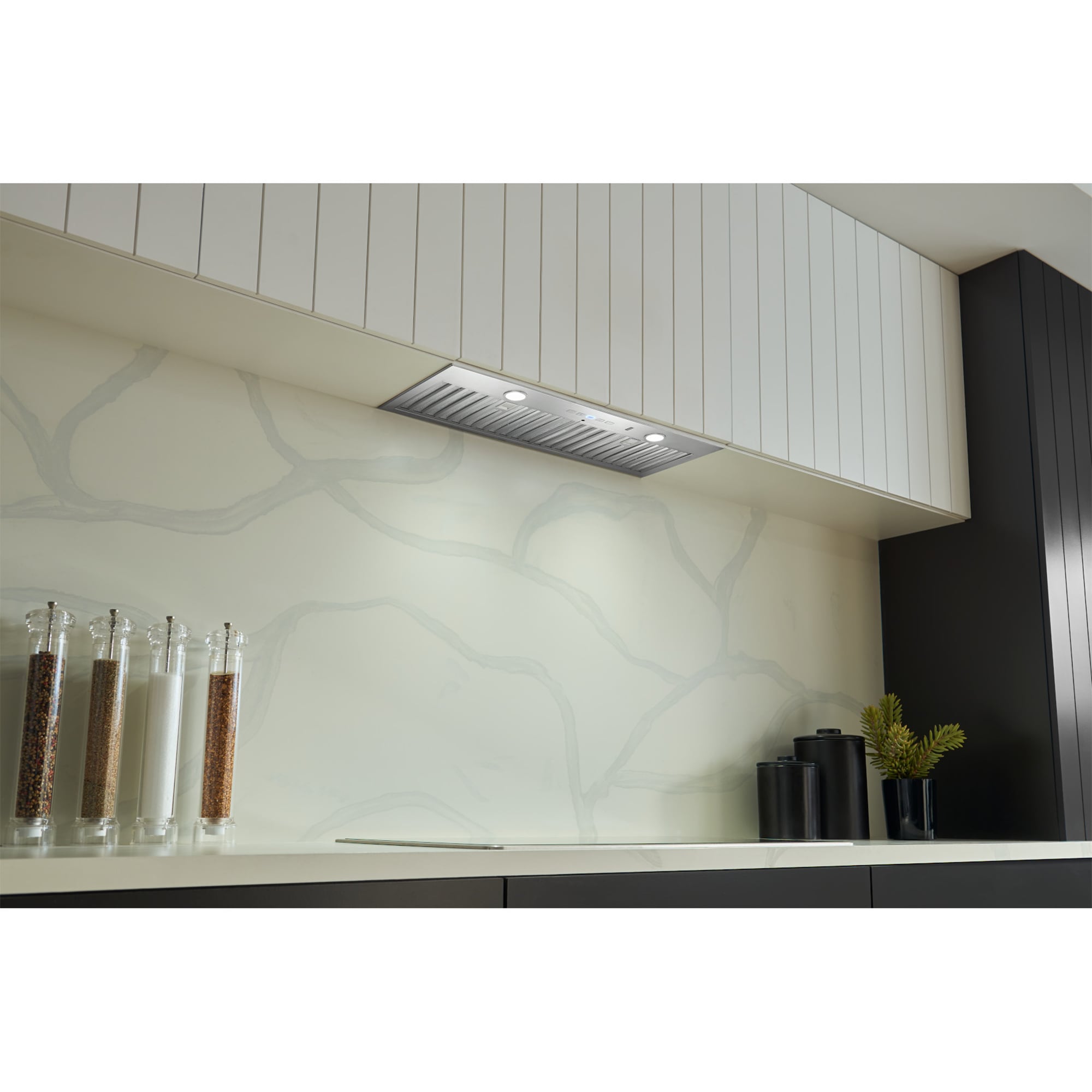 Best 24 in. Smart Convertible Standard Style Range Hood with 650 CFM, 4 Fan Speeds & 2 LED Lights - Stainless Steel, , hires