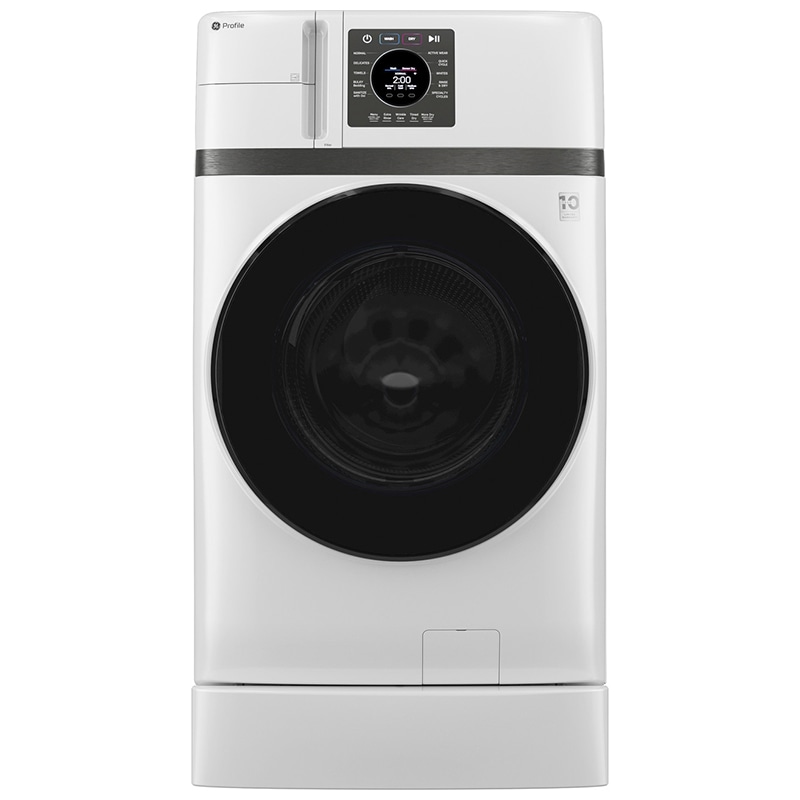 GE Profile 28 in. 4.6 cu. ft. Smart Electric Front Load Ventless All-in-One Combo with Heat Pump, Sensor Dry, Sanitize & Steam Cycle - White, , hires