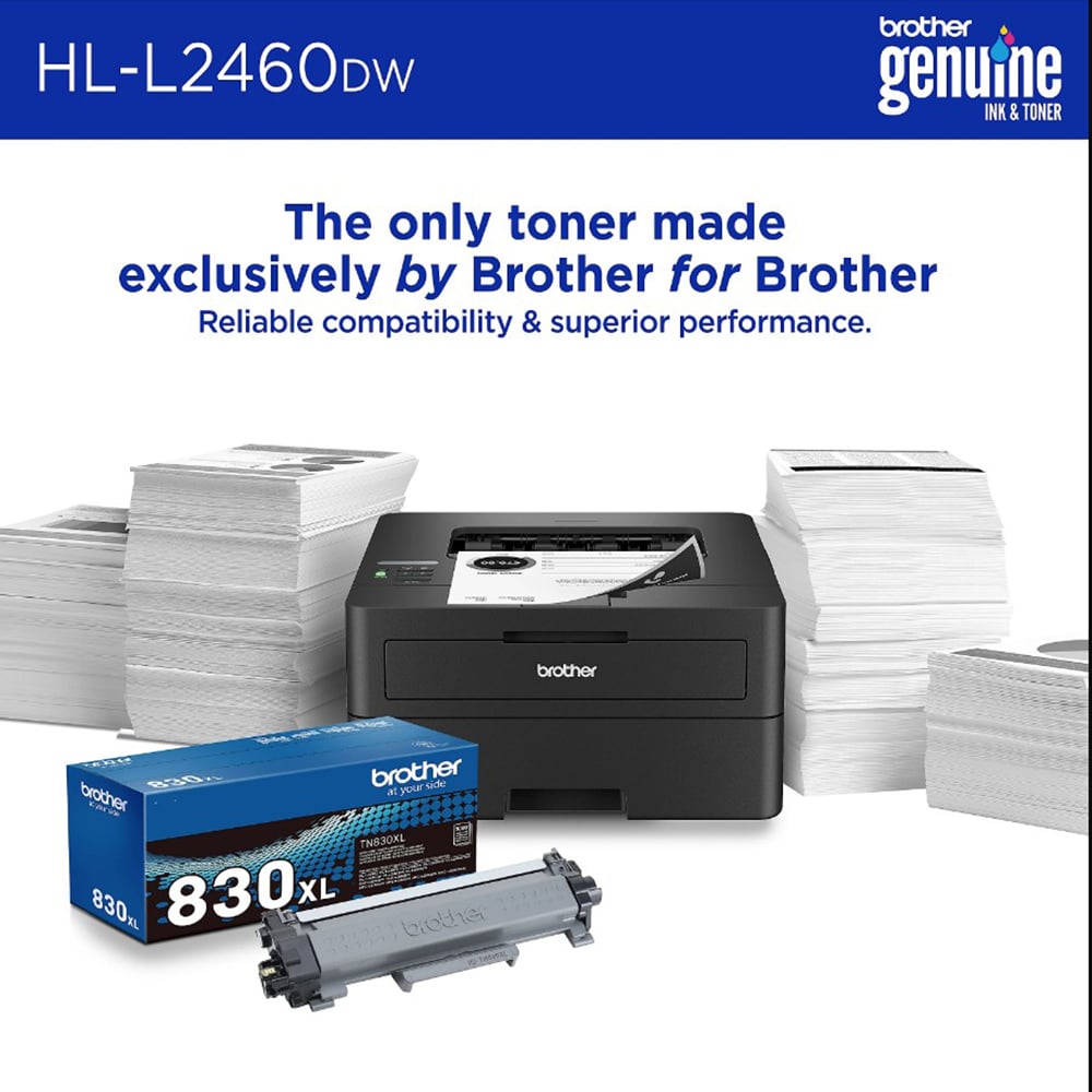 Brother HL-L2460DW Compact Monochrome Laser Printer, , hires