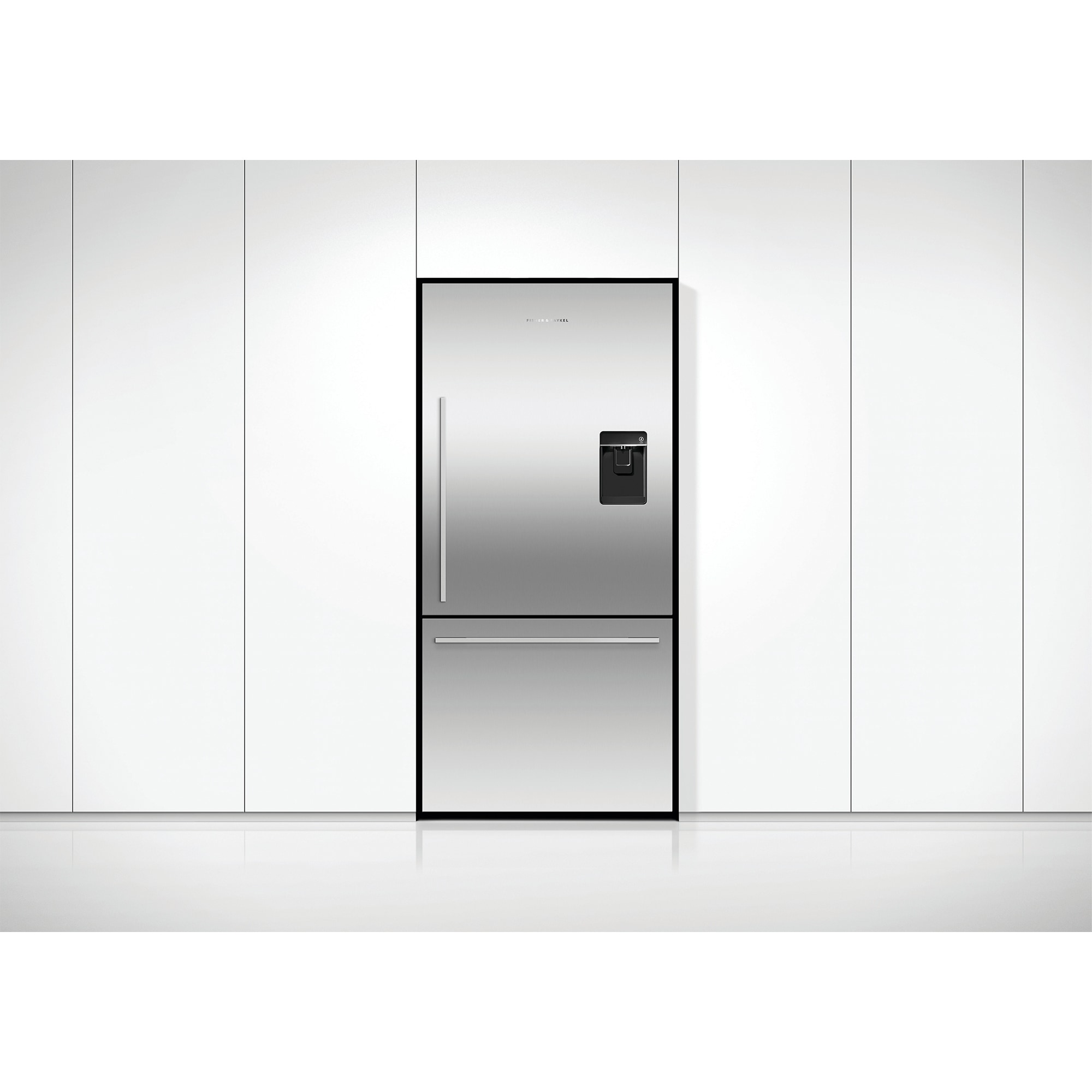 Fisher & Paykel Series 5 31 in. 17.1 cu. ft. Smart Counter Depth Bottom Freezer Refrigerator with Water Dispenser - Stainless Steel, , hires