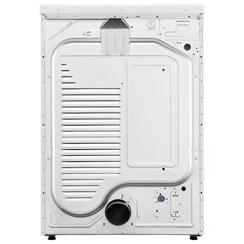 LG 27 in. 7.4 cu. ft. Smart Stackable Round-Door Gas Dryer with Tempered Glass, Built-In Intelligence, Sensor Dry, Turbo Steam, Sanitize & Steam Cycle - White, White, hires