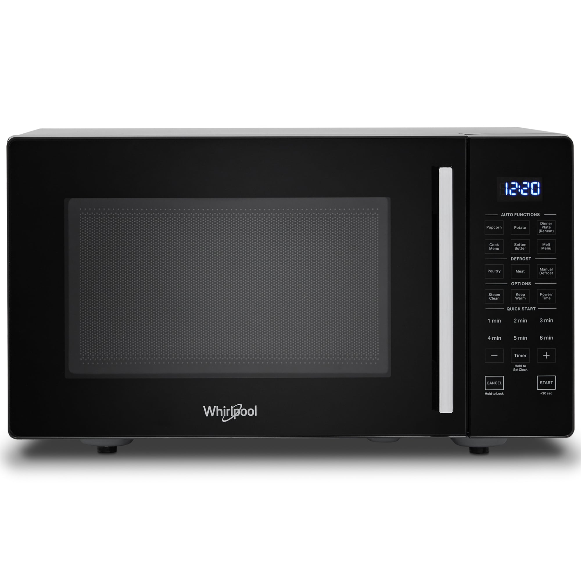 Whirlpool 19 in. 0.9 cu. ft. 900W Countertop Microwave - Black, , hires