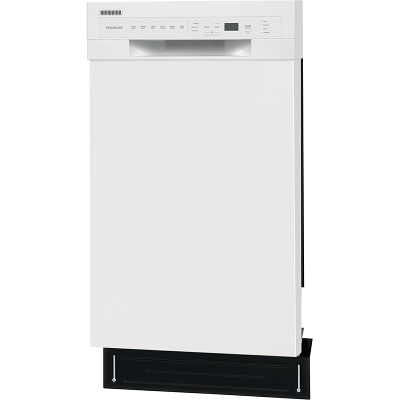 Frigidaire 18 in. Front Control Dishwasher with 52 dBa Sound Level & Pocket - White, White, hires