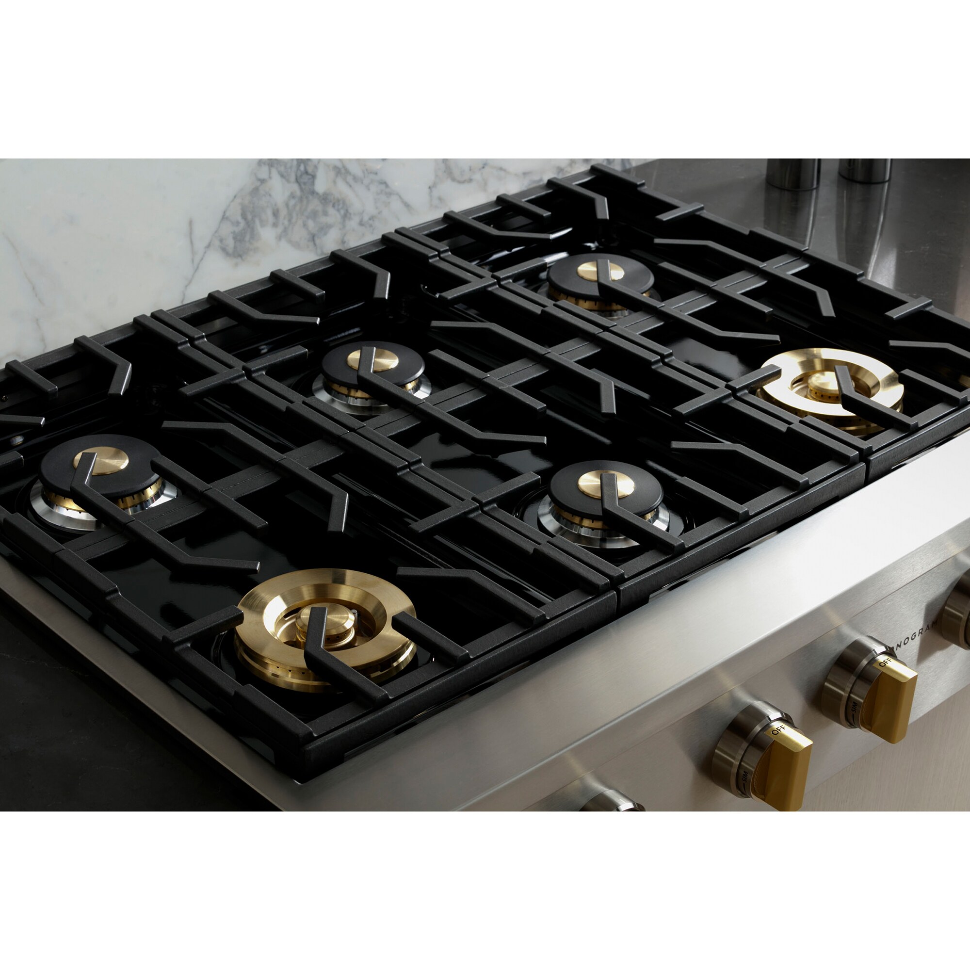 Monogram Professional Series 36 in. Natural Gas Cooktop with 6 Sealed