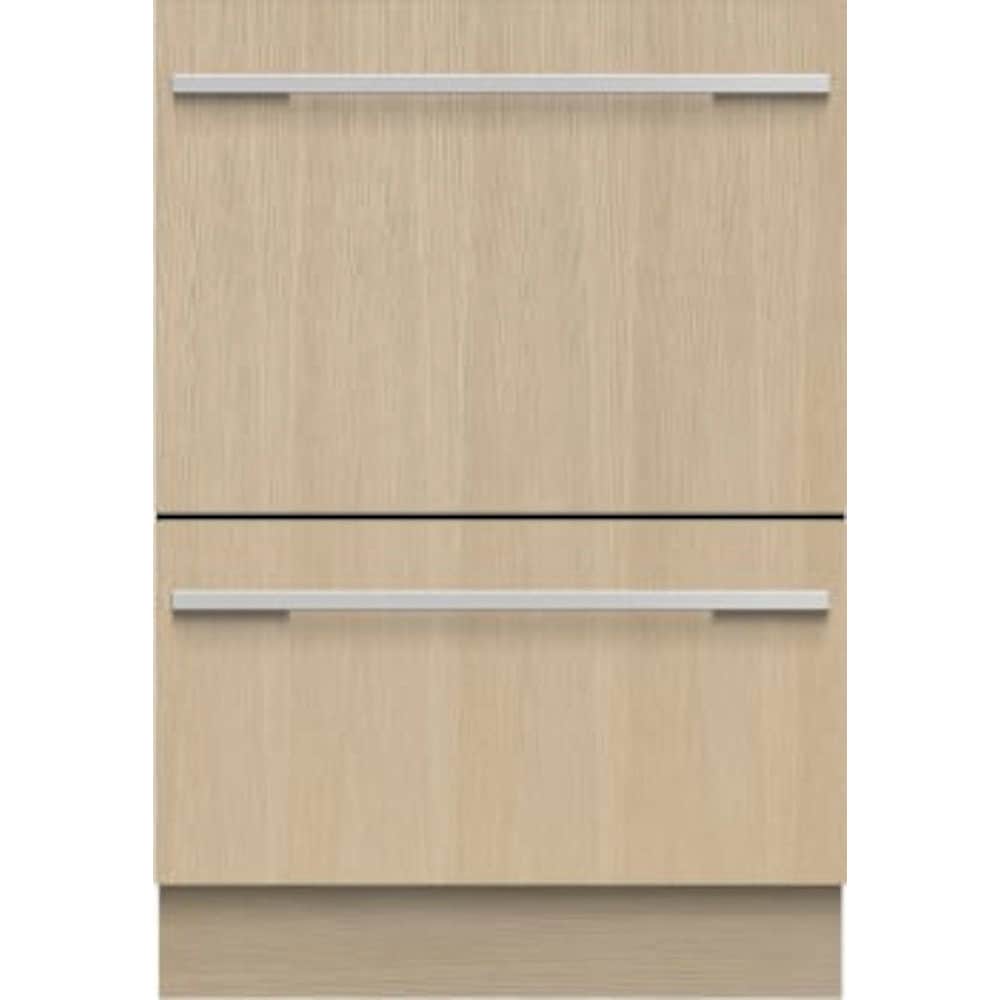 Fisher & Paykel Series 11 24 in. Smart Double Drawer with Top Control & 44 dBa Sound Level - Custom Panel Ready, , hires