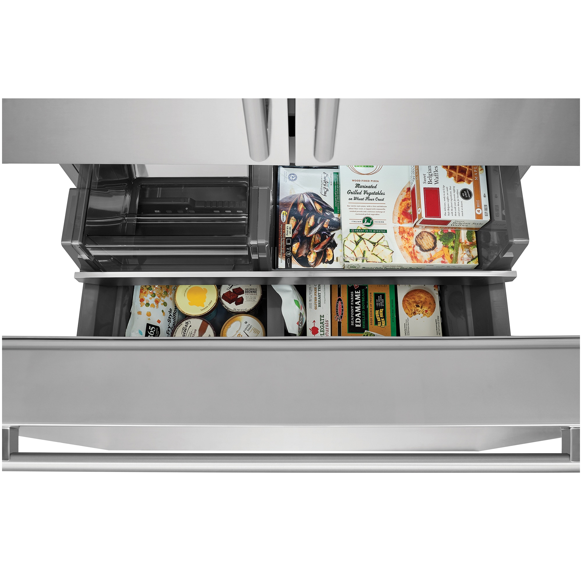 Electrolux 36 in. 22.6 cu. ft. Counter Depth French Door Refrigerator with Ice & Water Dispenser - Stainless Steel, , hires