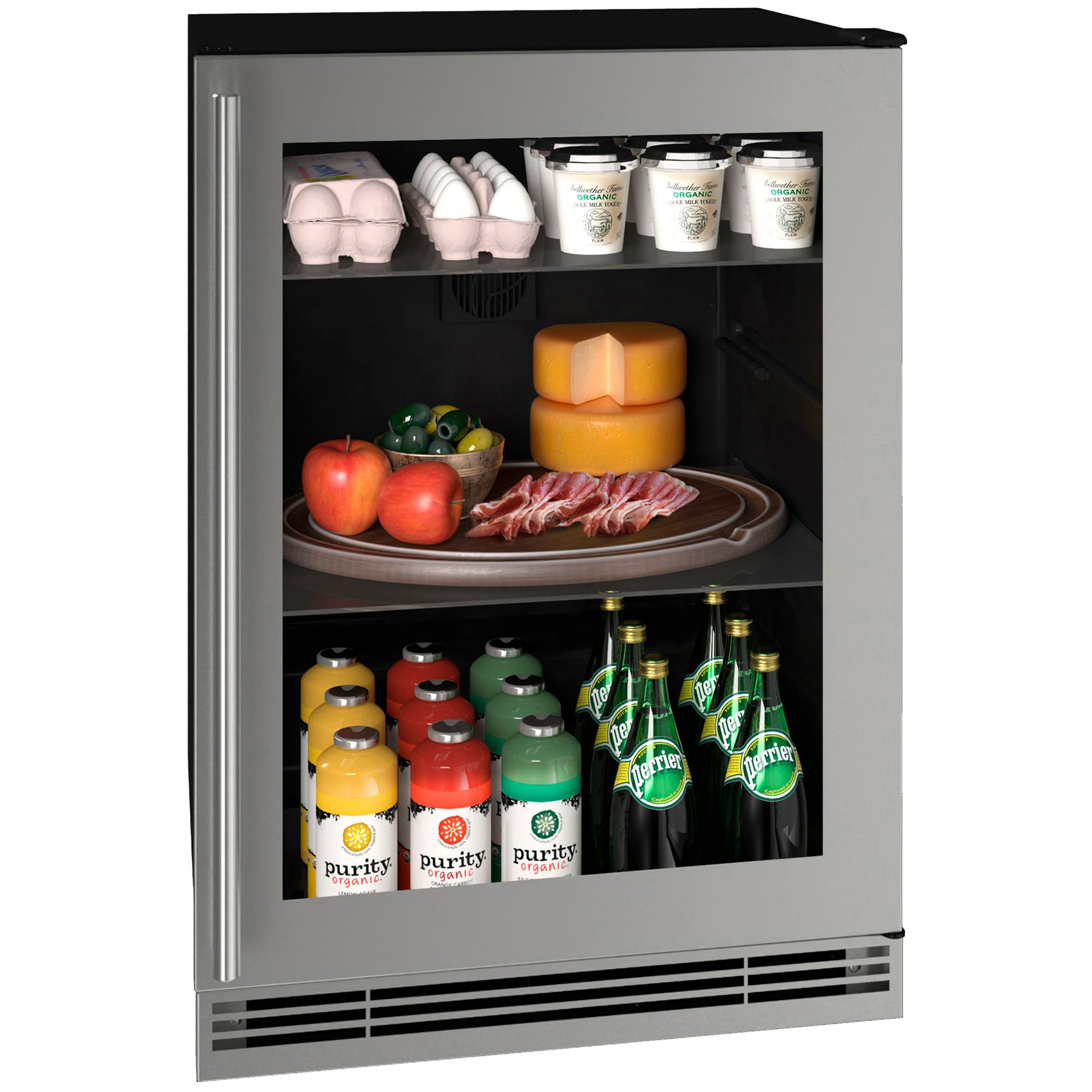 U-Line 1 Class 24 in. 5.7 cu. ft. Undercounter Refrigerator - Stainless Steel, , hires