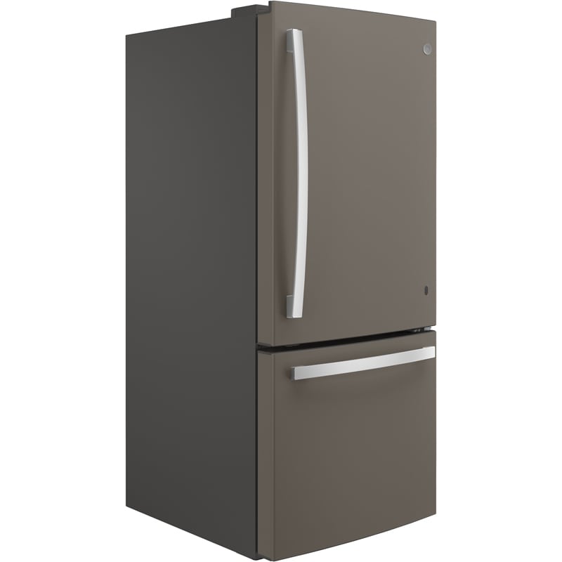 GE 30 in. 21 cu. ft. Bottom Freezer Refrigerator with Ice Maker - Fingerprint Resistant Slate, Slate, hires